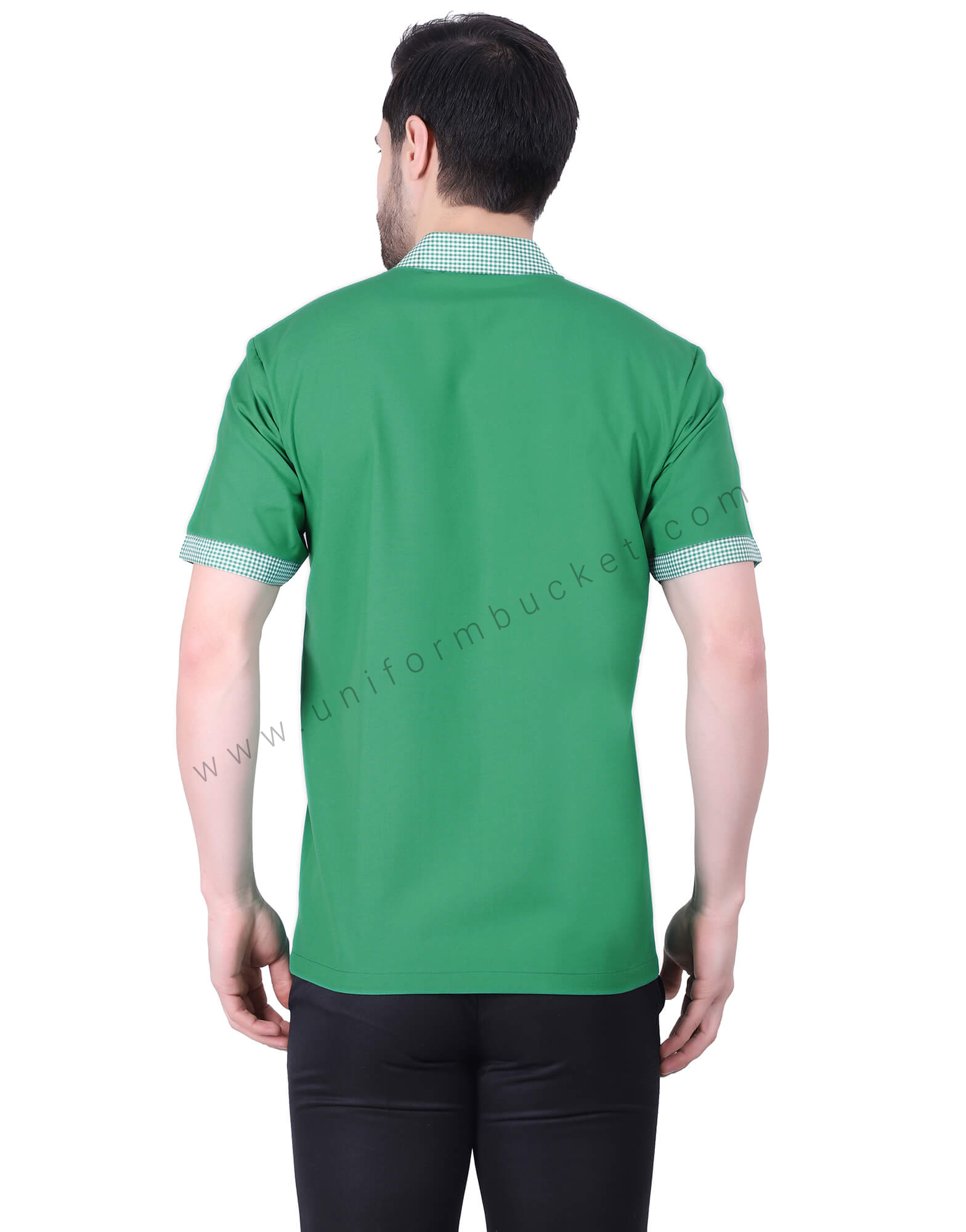 Green Shirt With Double Placket Button thumbnail 3