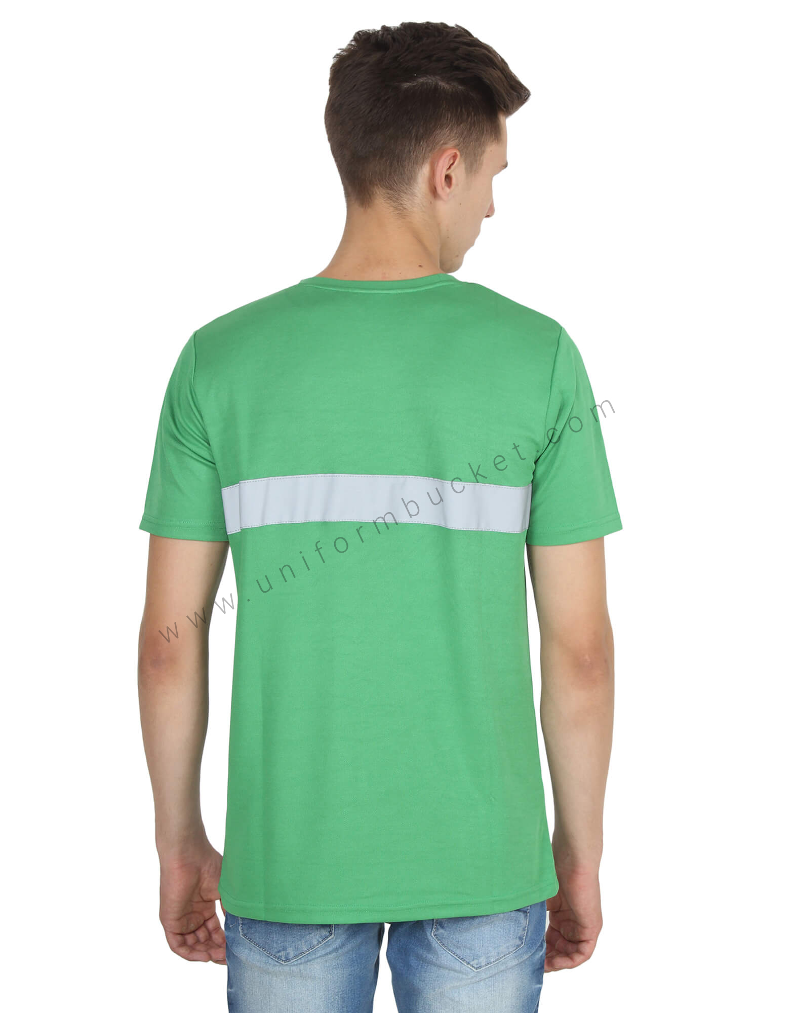 Green Round Neck Hi- Visibility T- Shirt thumbnail 2