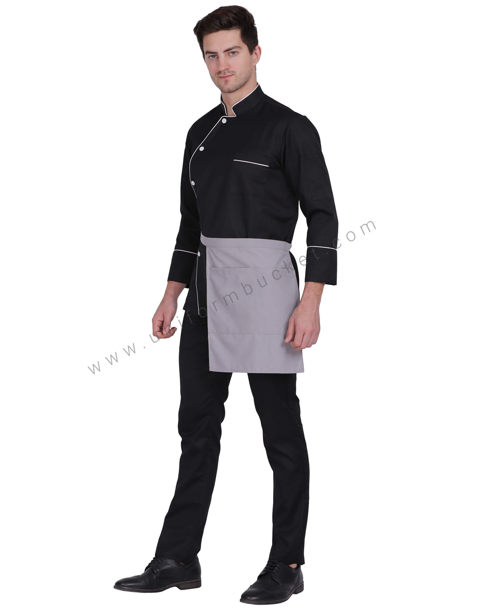 Grey I Pad Mini Pocket Side Hip Apron For Waiters thumbnail 2