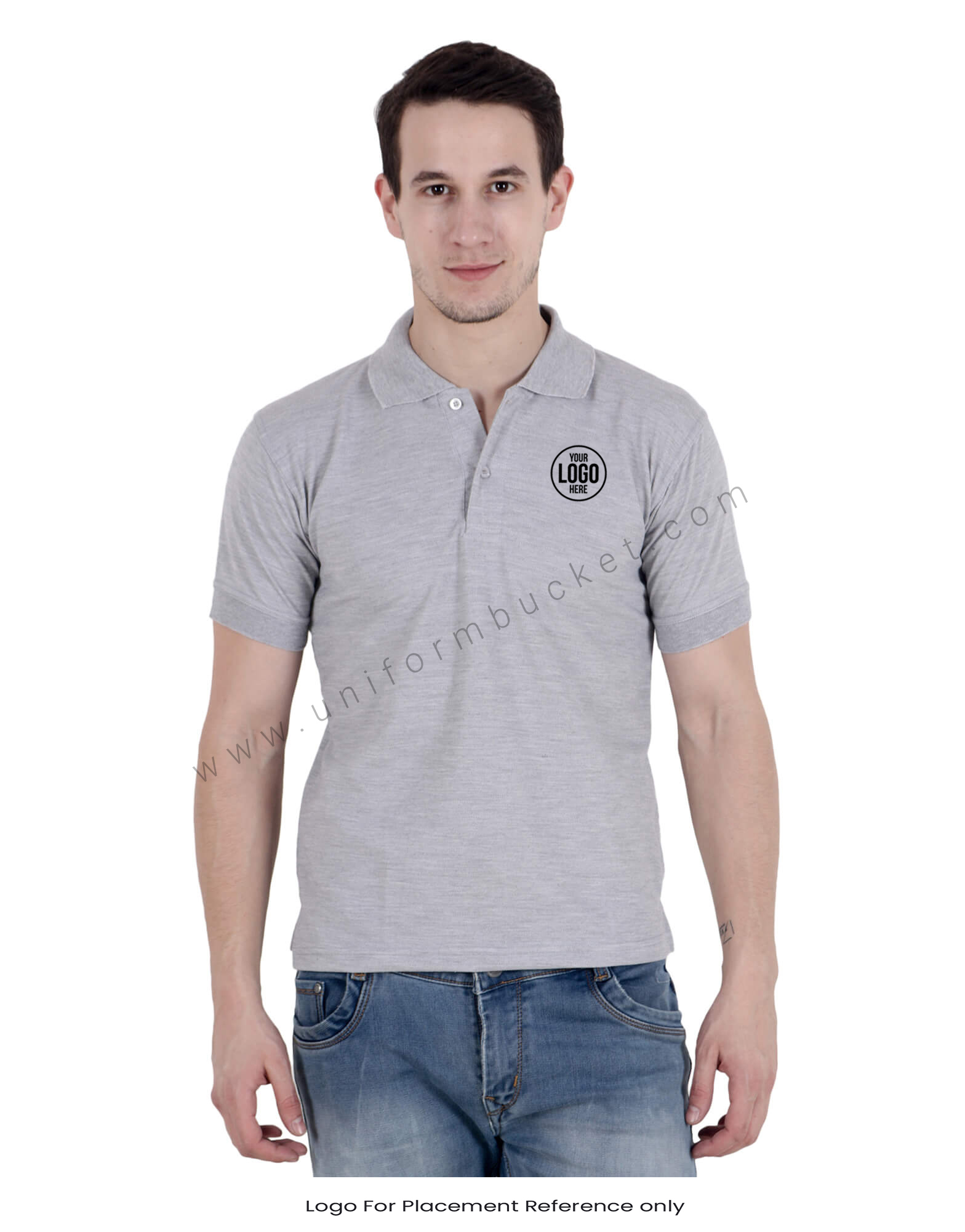 Grey Uniform Polo T- Shirt thumbnail 4
