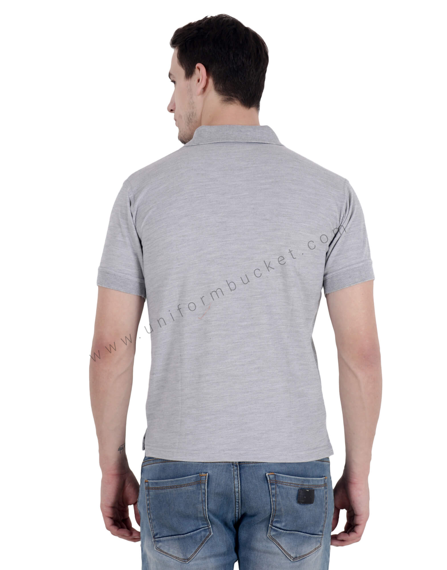 Grey Uniform Polo T- Shirt thumbnail 2