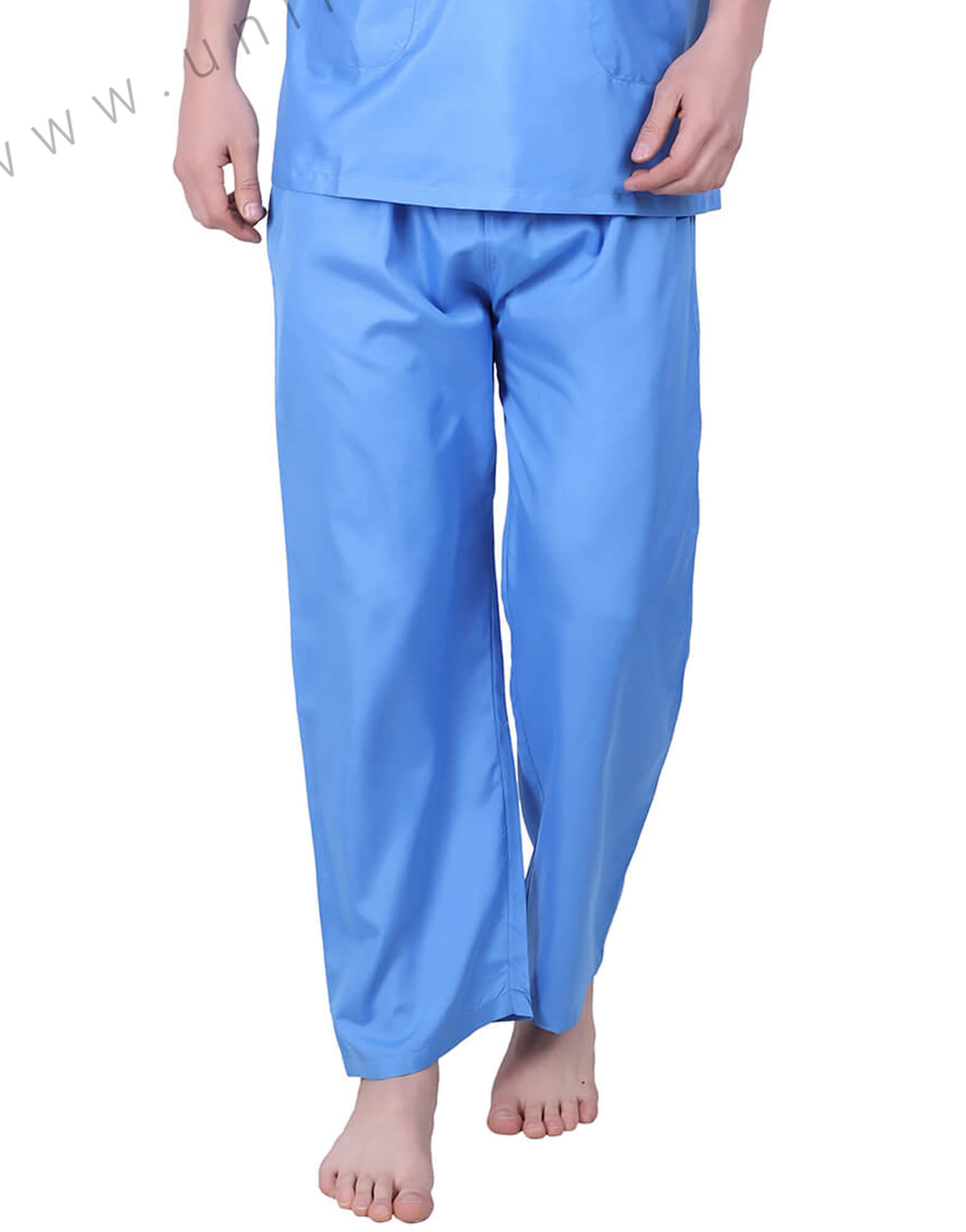 Blue Loose Bottoms view 1