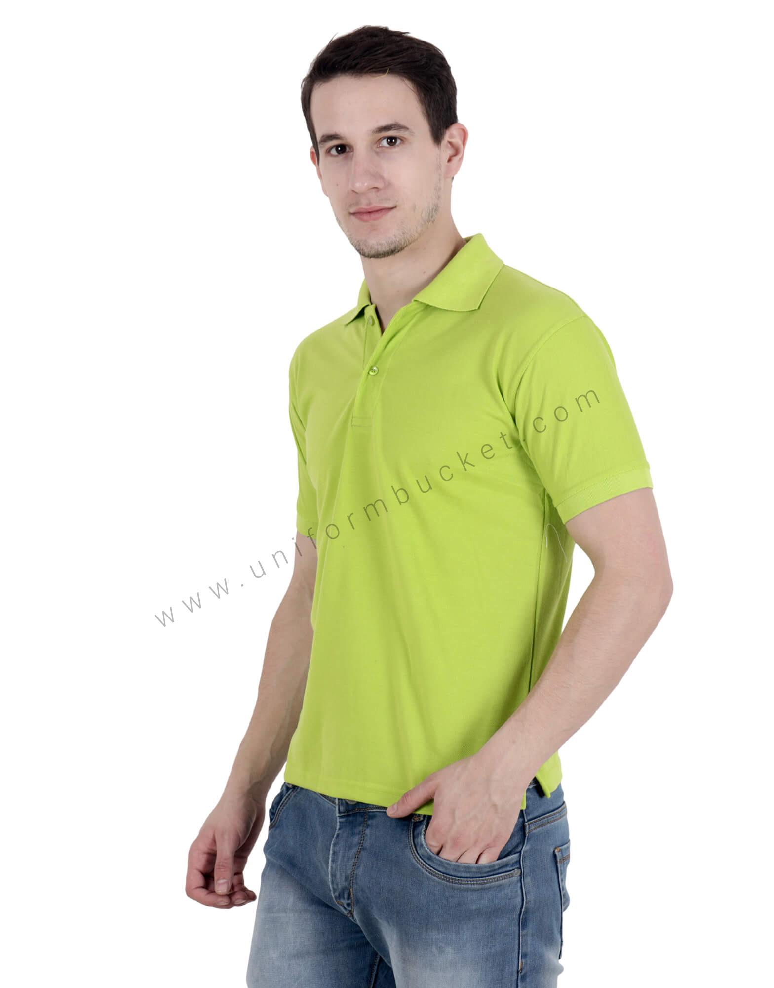 Lyril Green Uniform Polo T- Shirt view 1