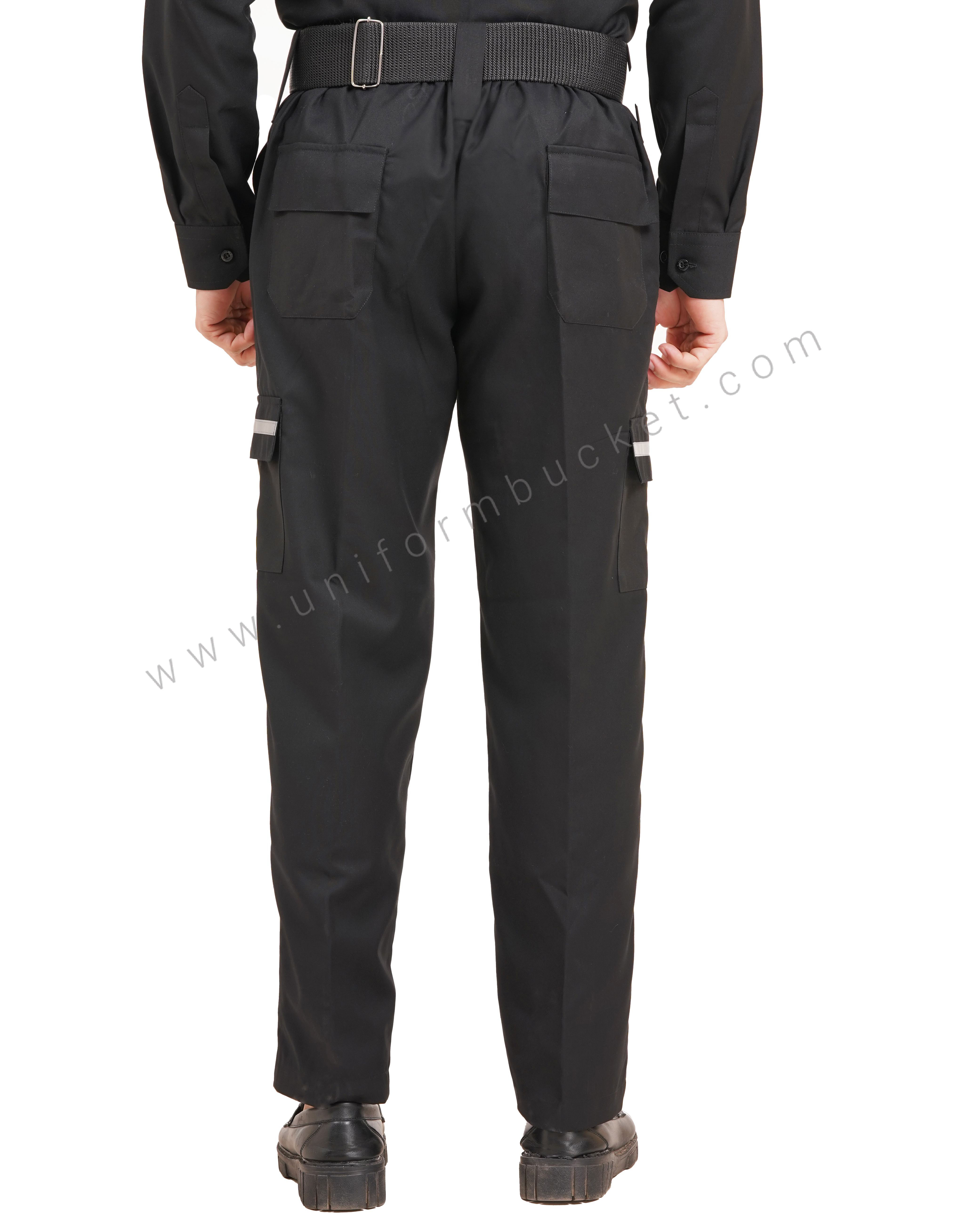 male black  Security Guard trouser with three loops thumbnail 4