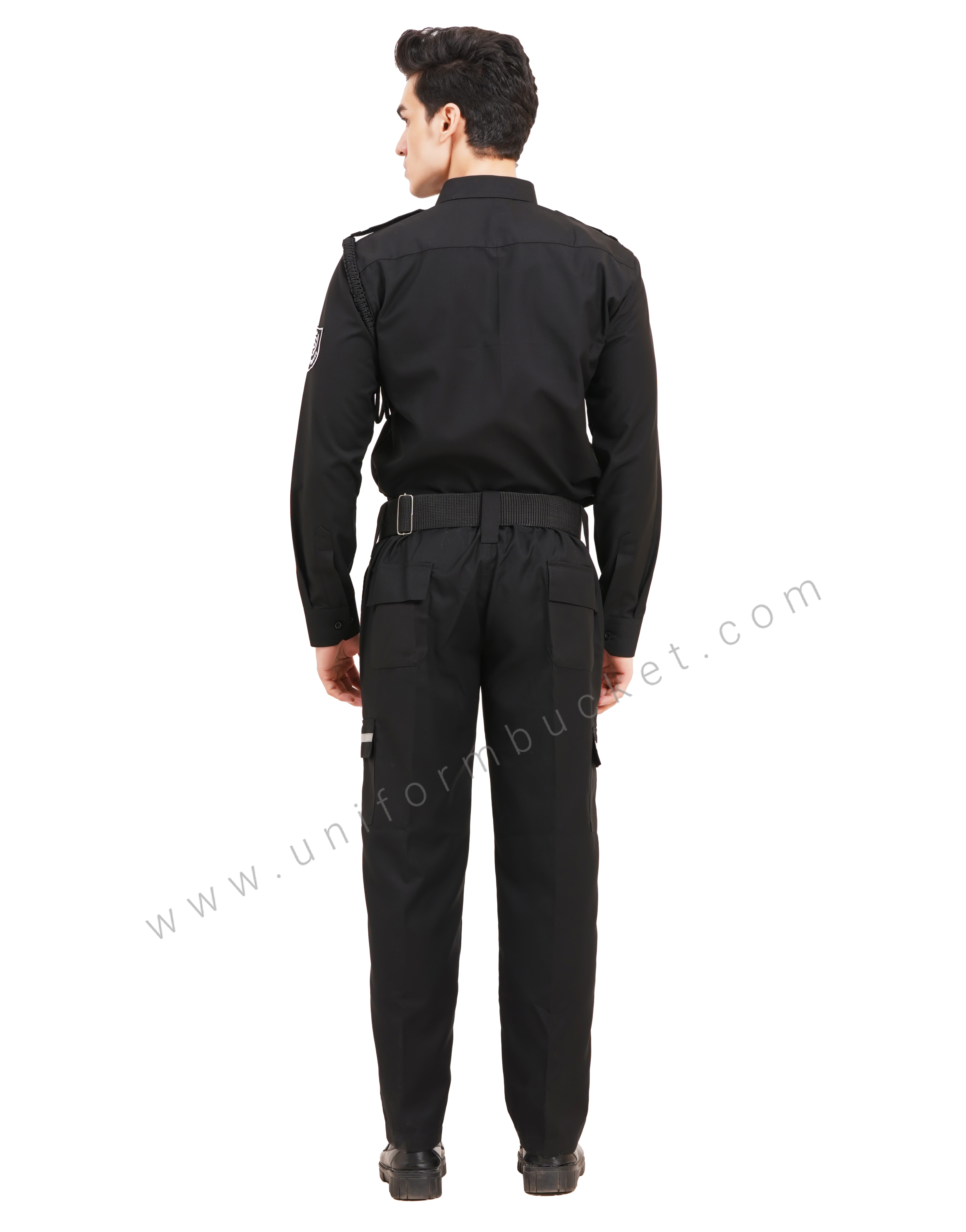 male black  Security Guard trouser with three loops thumbnail 6
