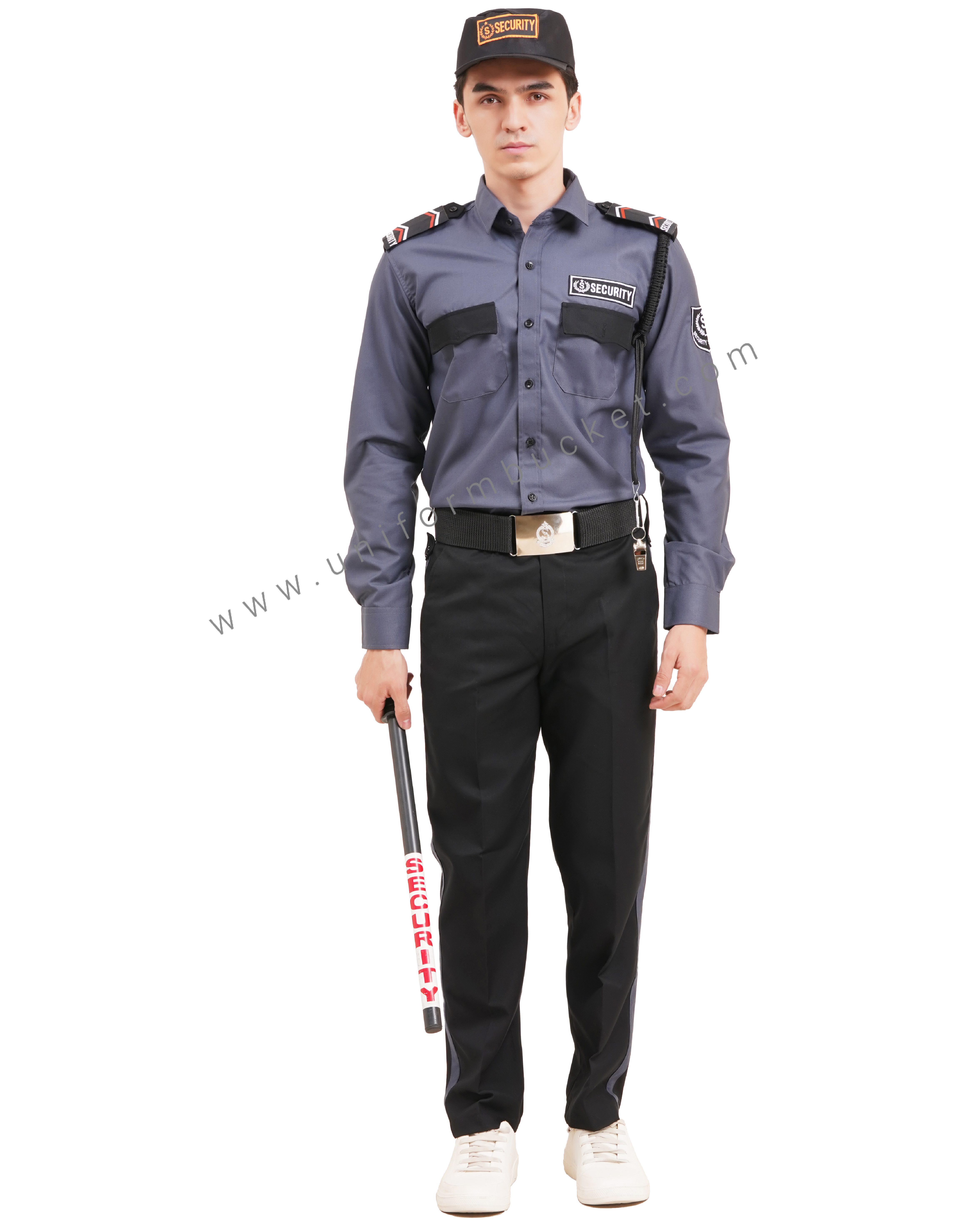 MALE DARK GREY SECURITY  GUARD SHIRT & TWO POCKET WITH FLAP thumbnail 4