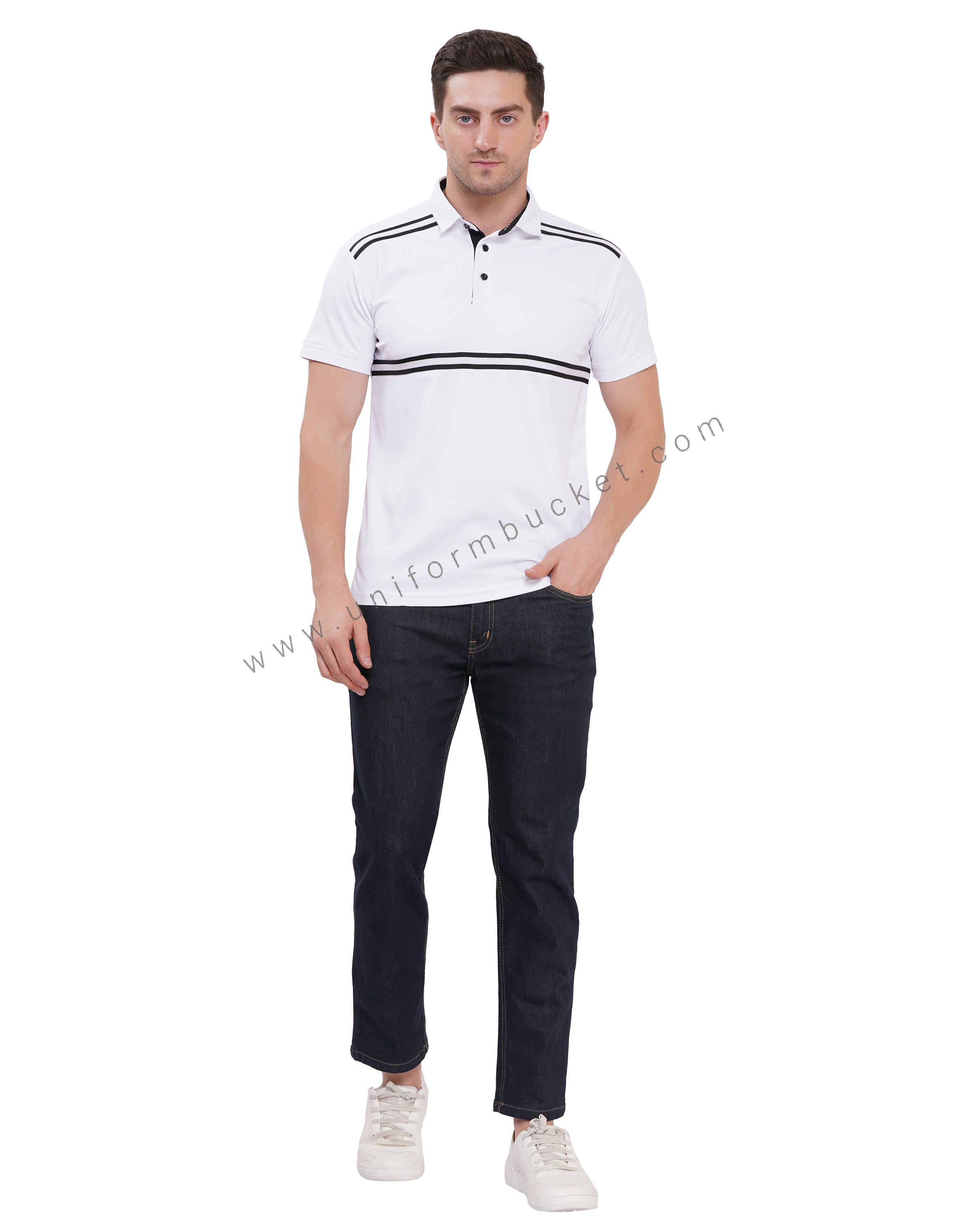 MALE DARK NAVY BLUE DENIM  WITH FRONT TWO POCKET & BACK TWO POCKET thumbnail 2