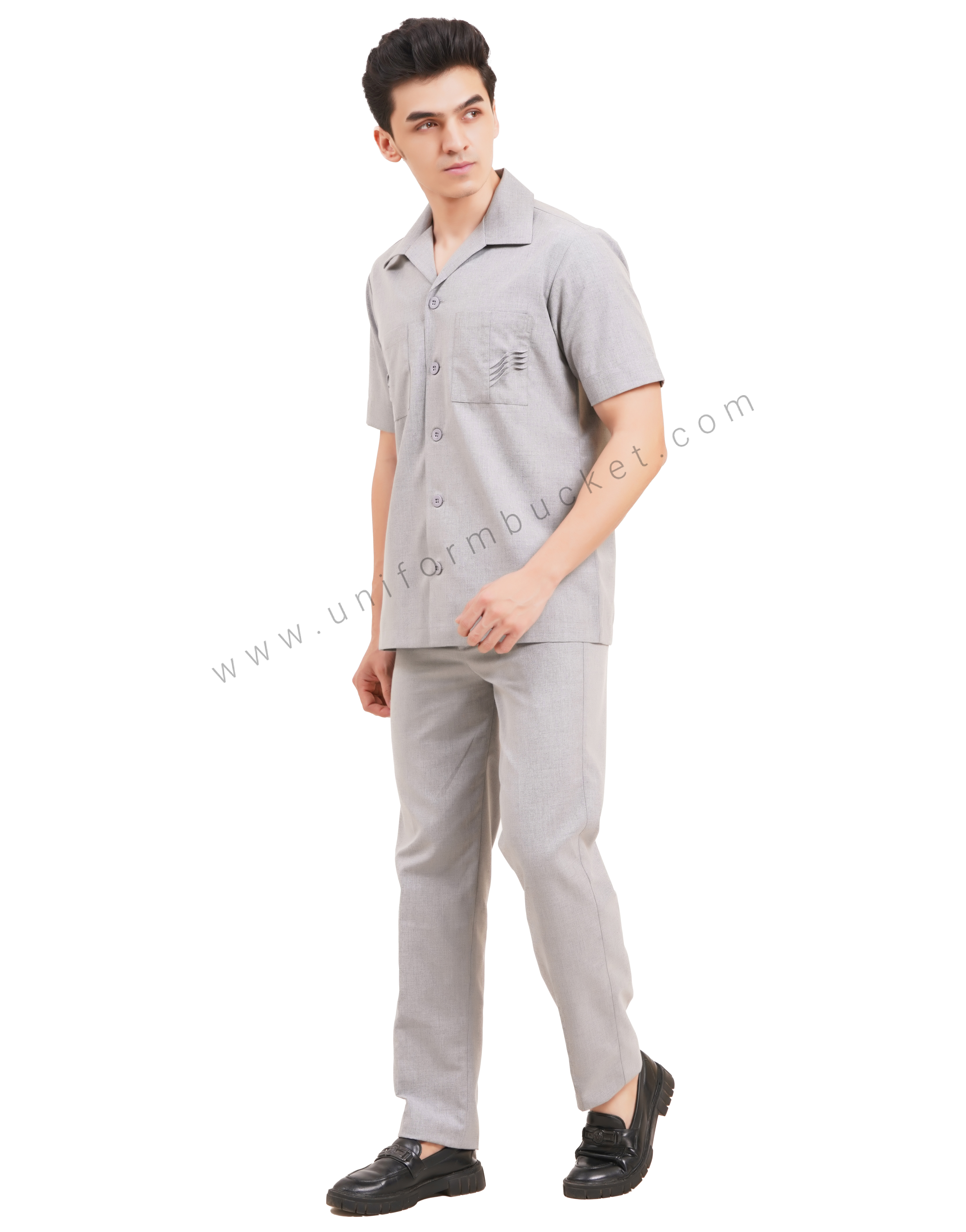 male light grey  safari formal trouser thumbnail 3