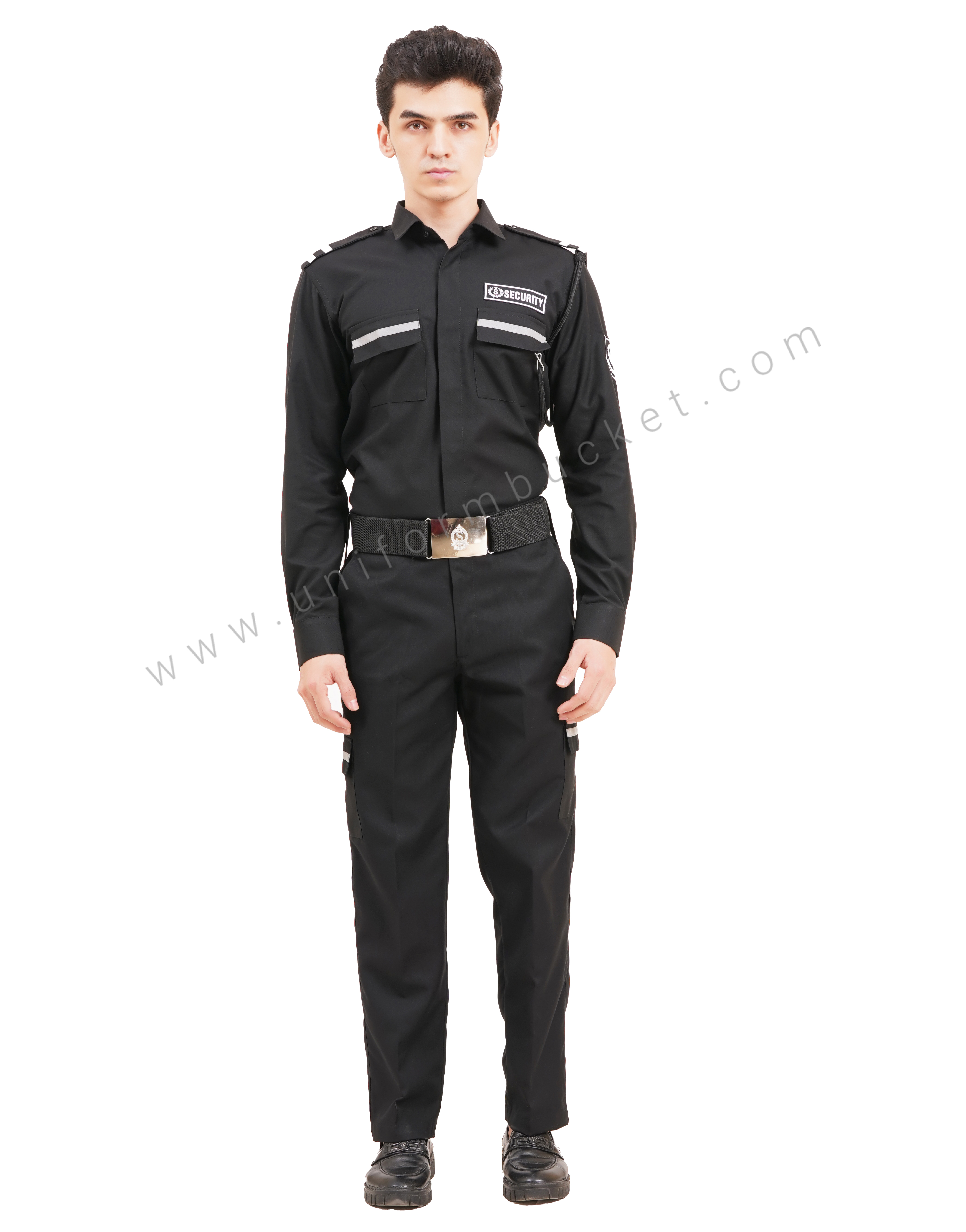 male  Security Guard Shirt  black shirt with full sleeve thumbnail 4