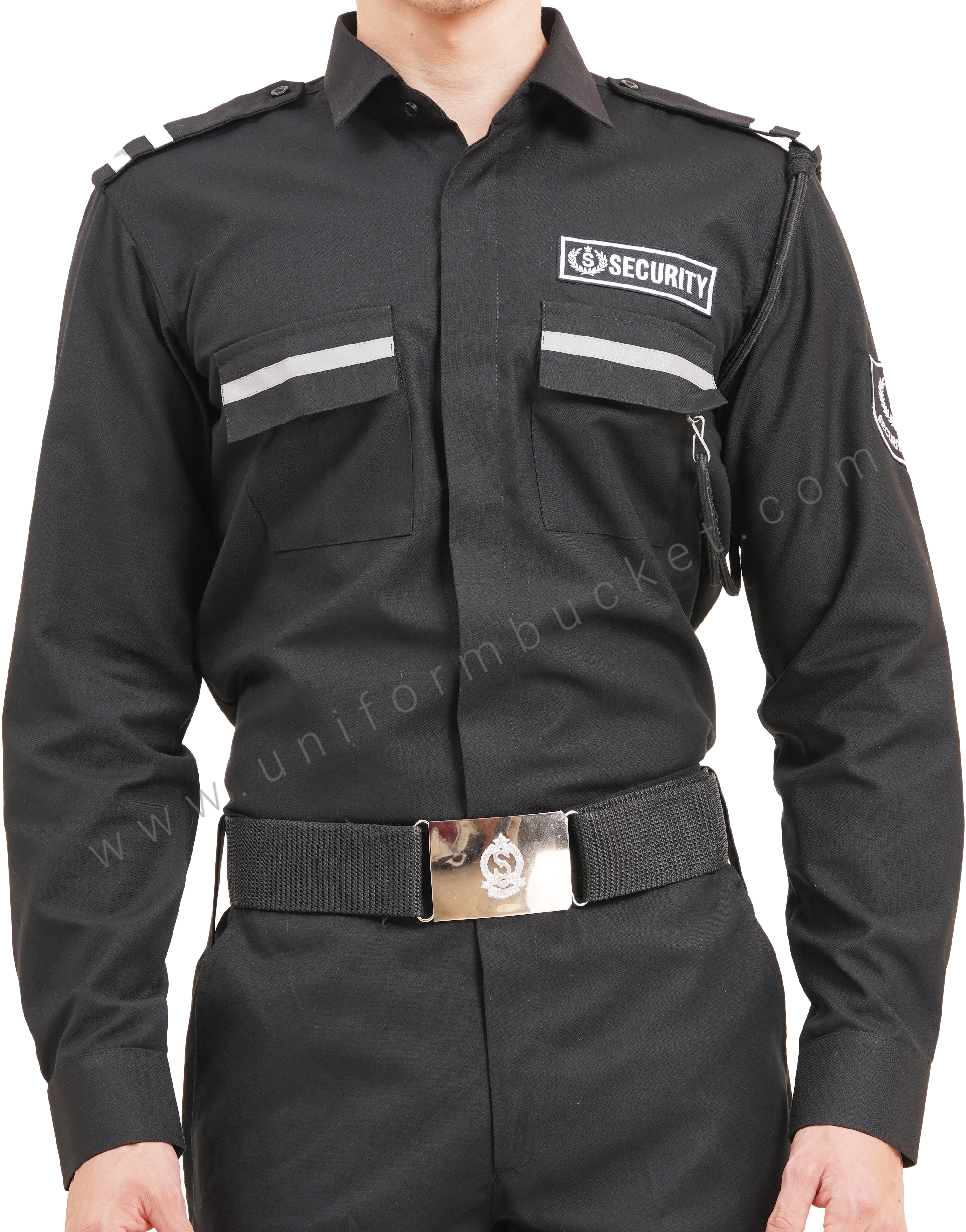 male  Security Guard Shirt  black shirt with full sleeve thumbnail 6