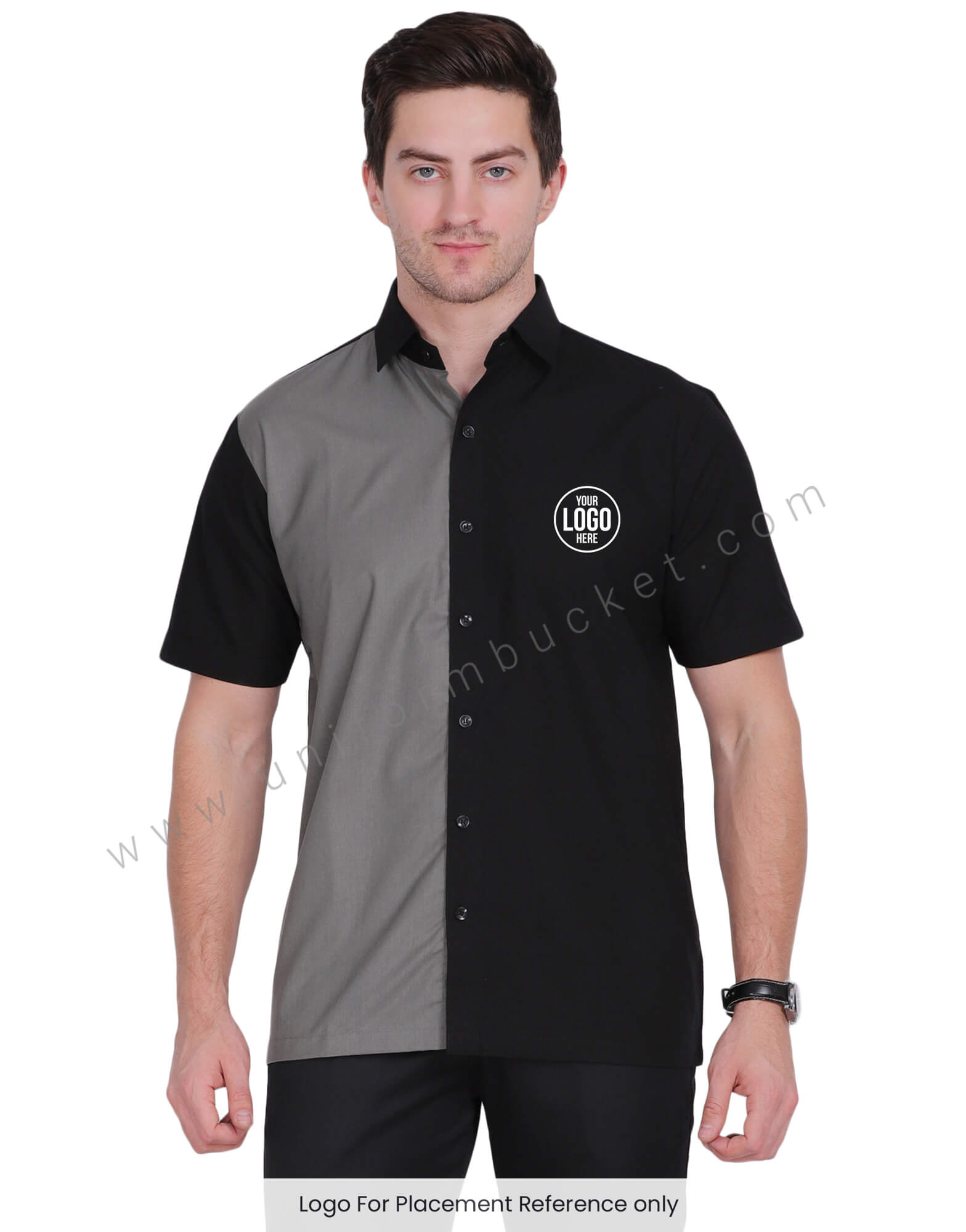 MALE BLACK SHIRT FOR WAITER view 2