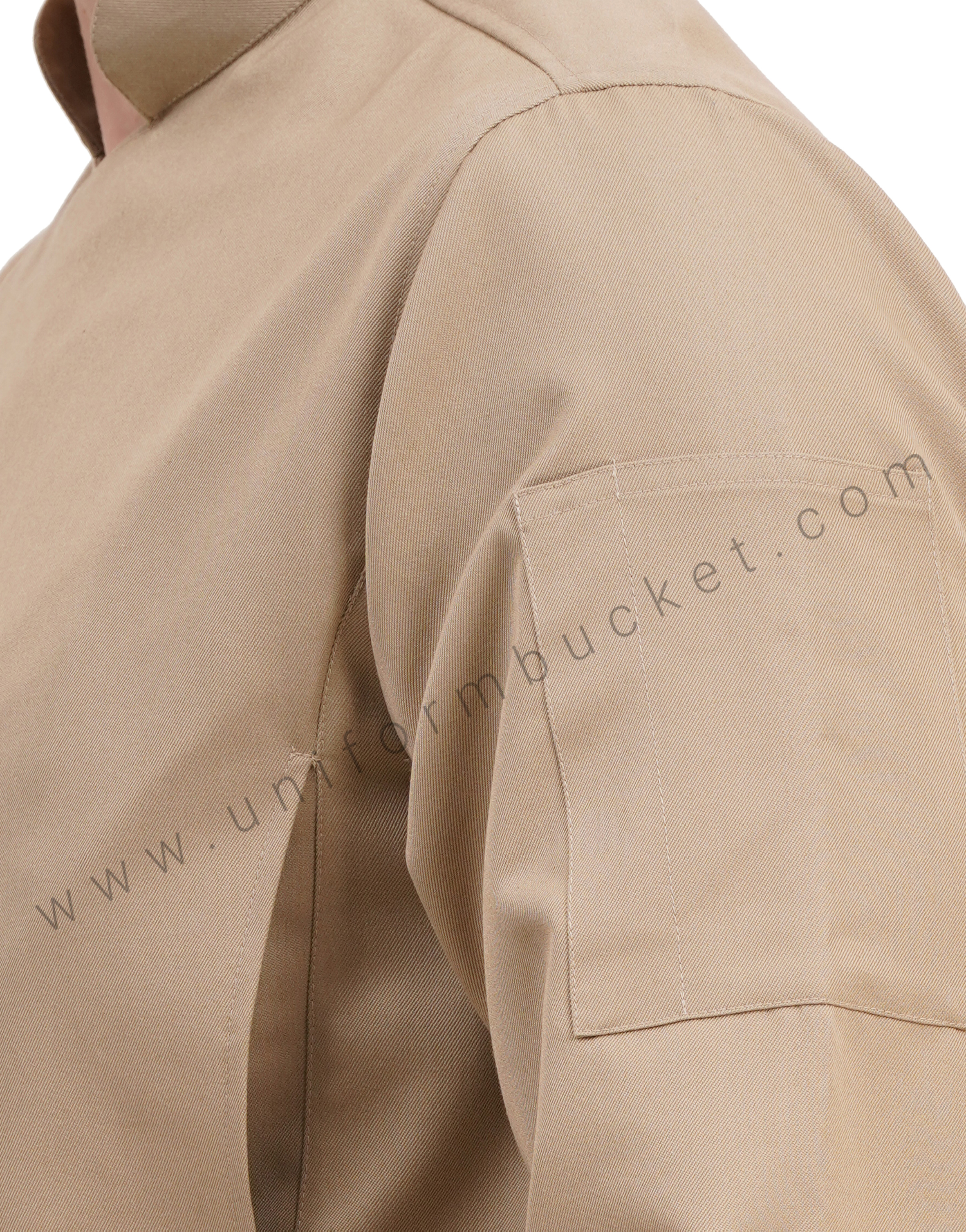 male stylish jacket look chef coat  with front zip thumbnail 4