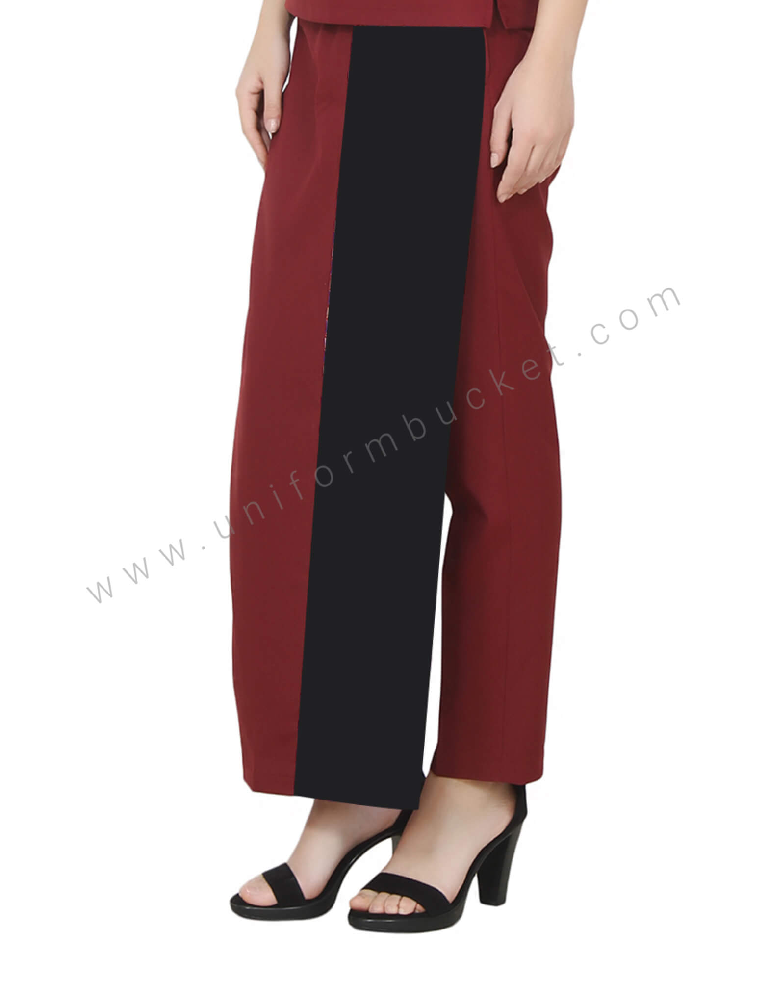 Maroon Thai Pant With Colorful Pattern thumbnail 3