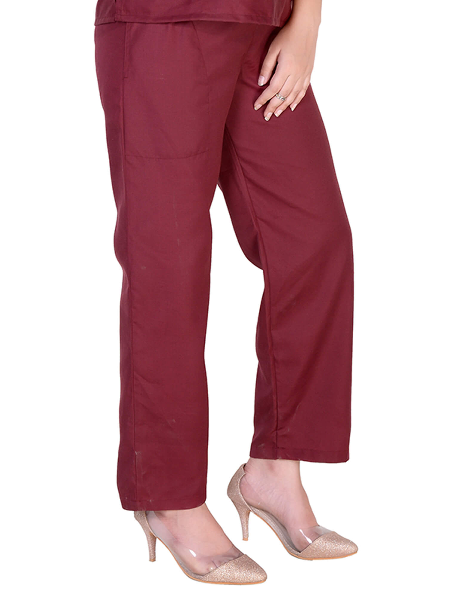 Maroon Uniform Pajama For Female thumbnail 2