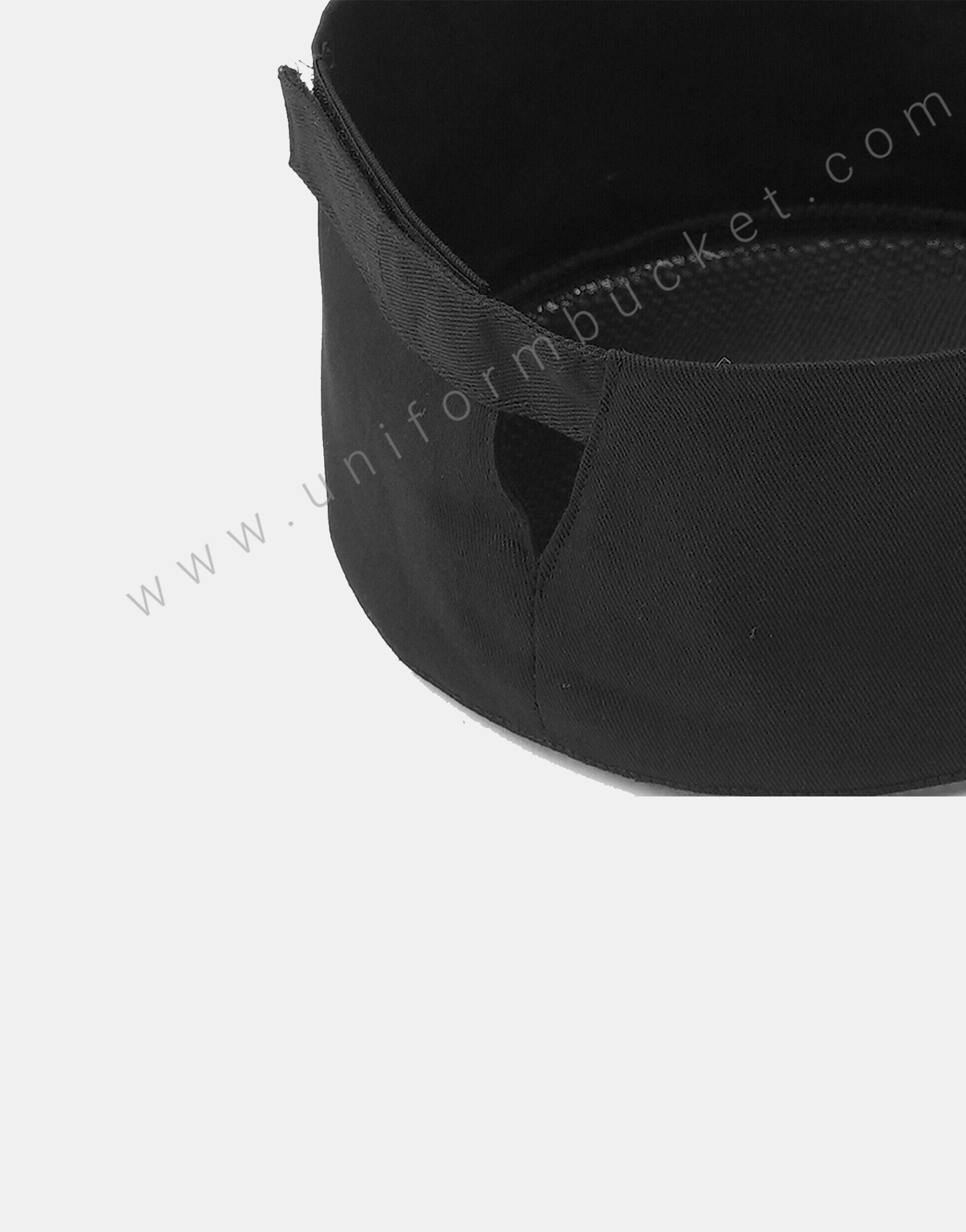Black Mesh Top Skull Cap For Chef thumbnail 3