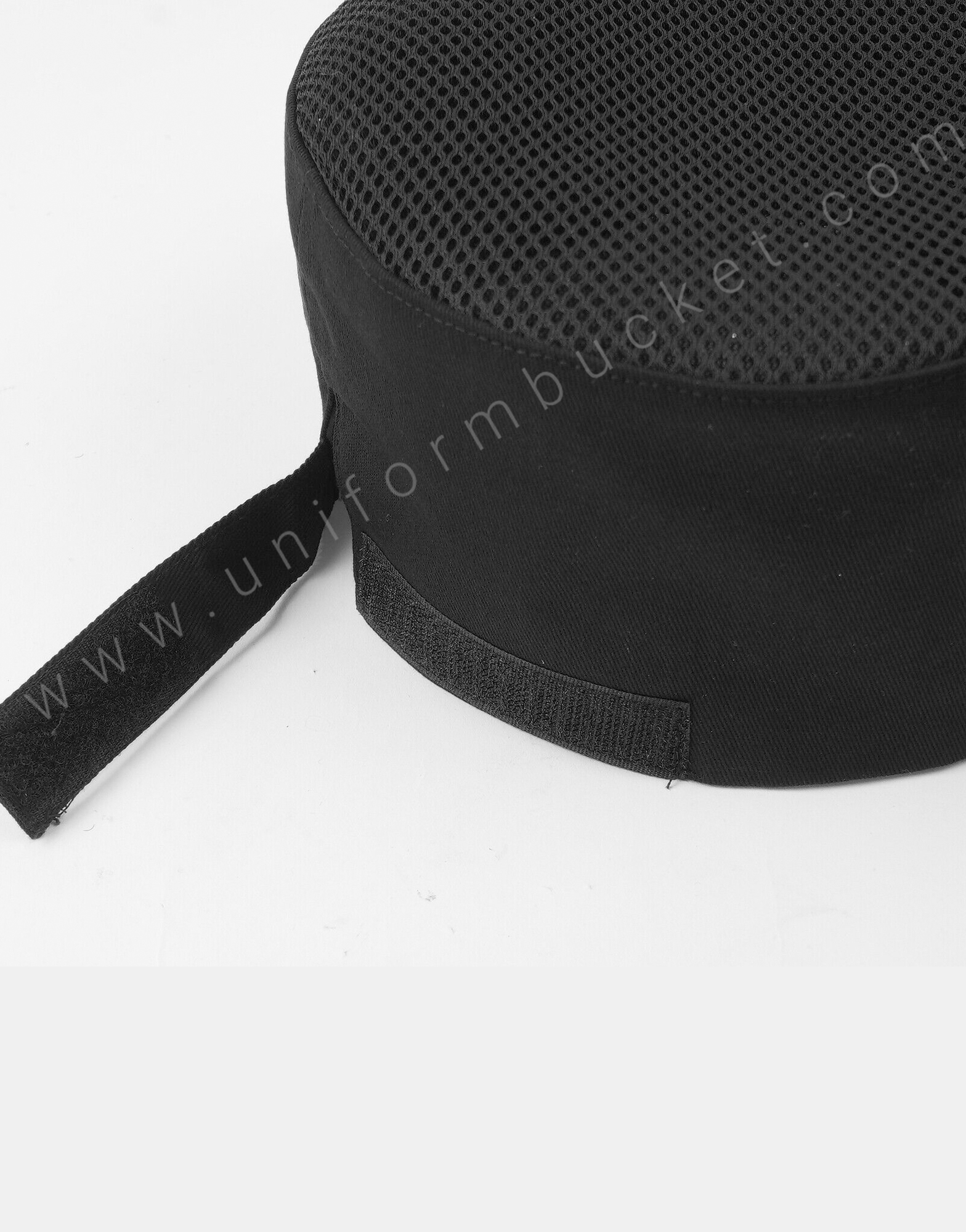 Black Mesh Top Skull Cap For Chef thumbnail 4
