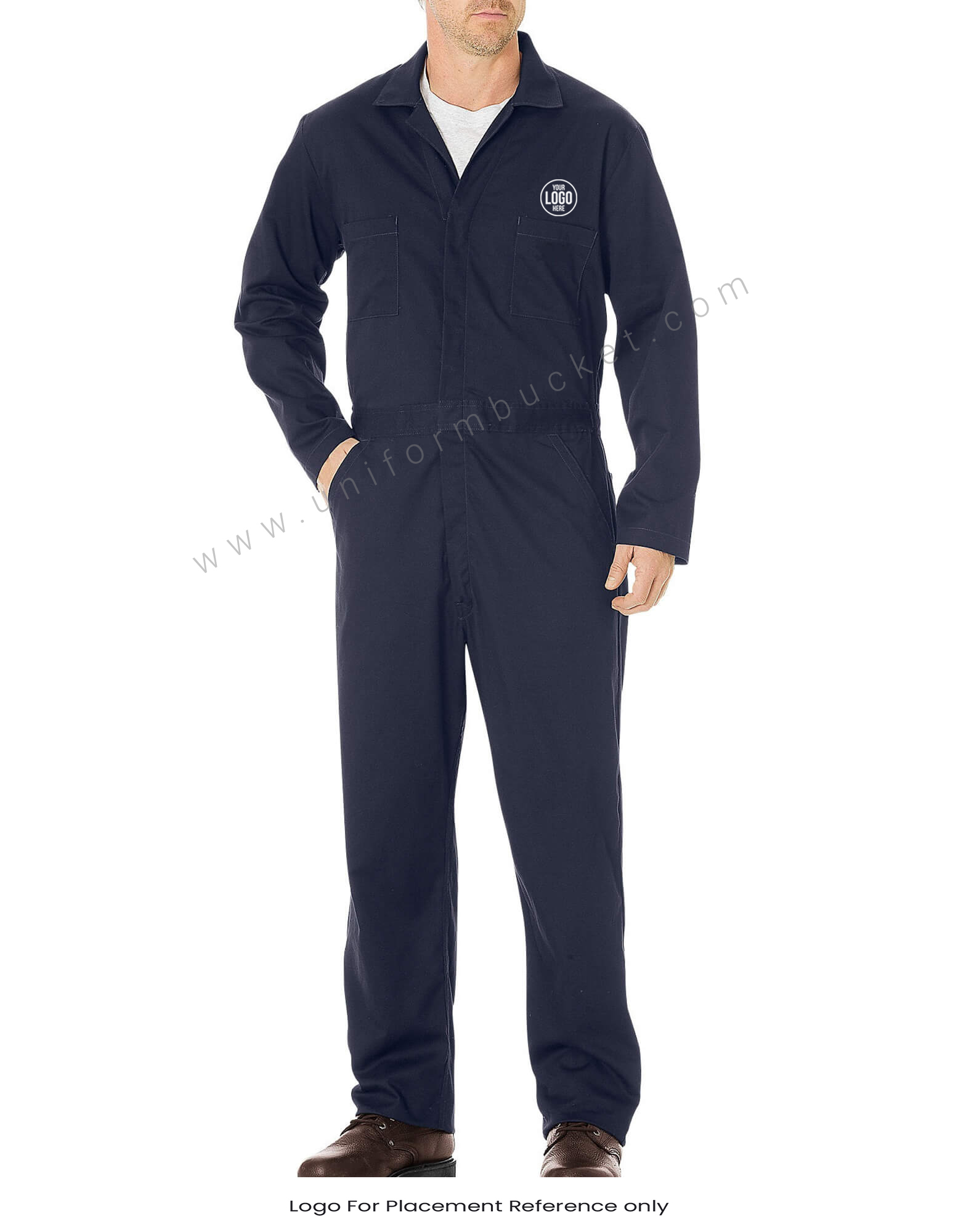 Hidden Opening Navy Blue Dungaree thumbnail 3