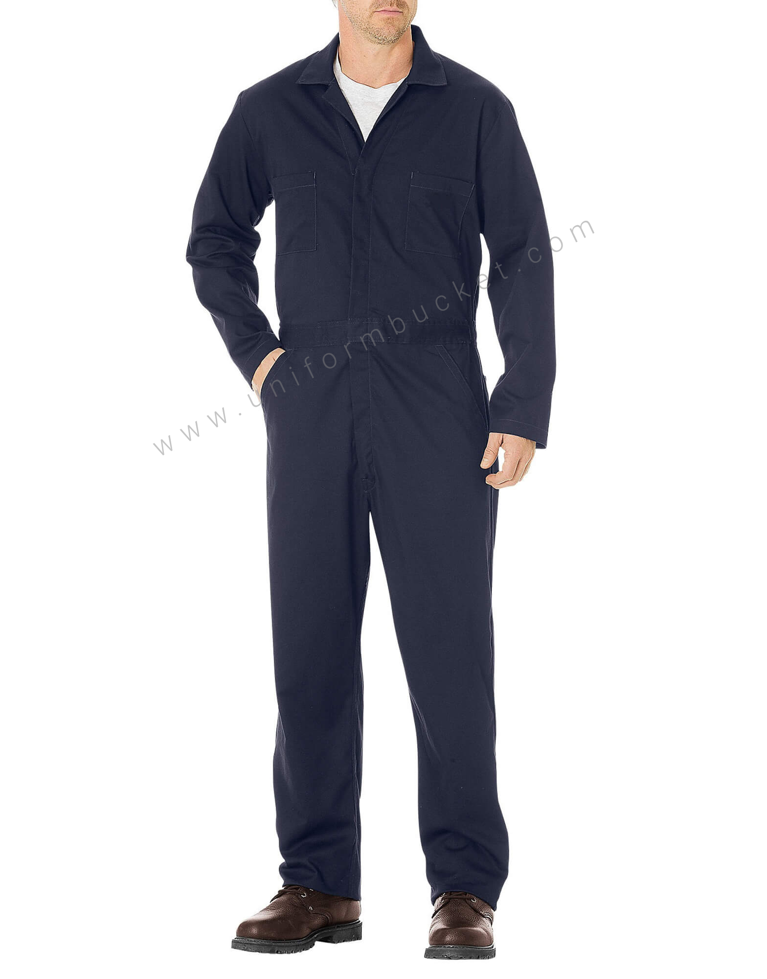 Hidden Opening Navy Blue Dungaree thumbnail 2