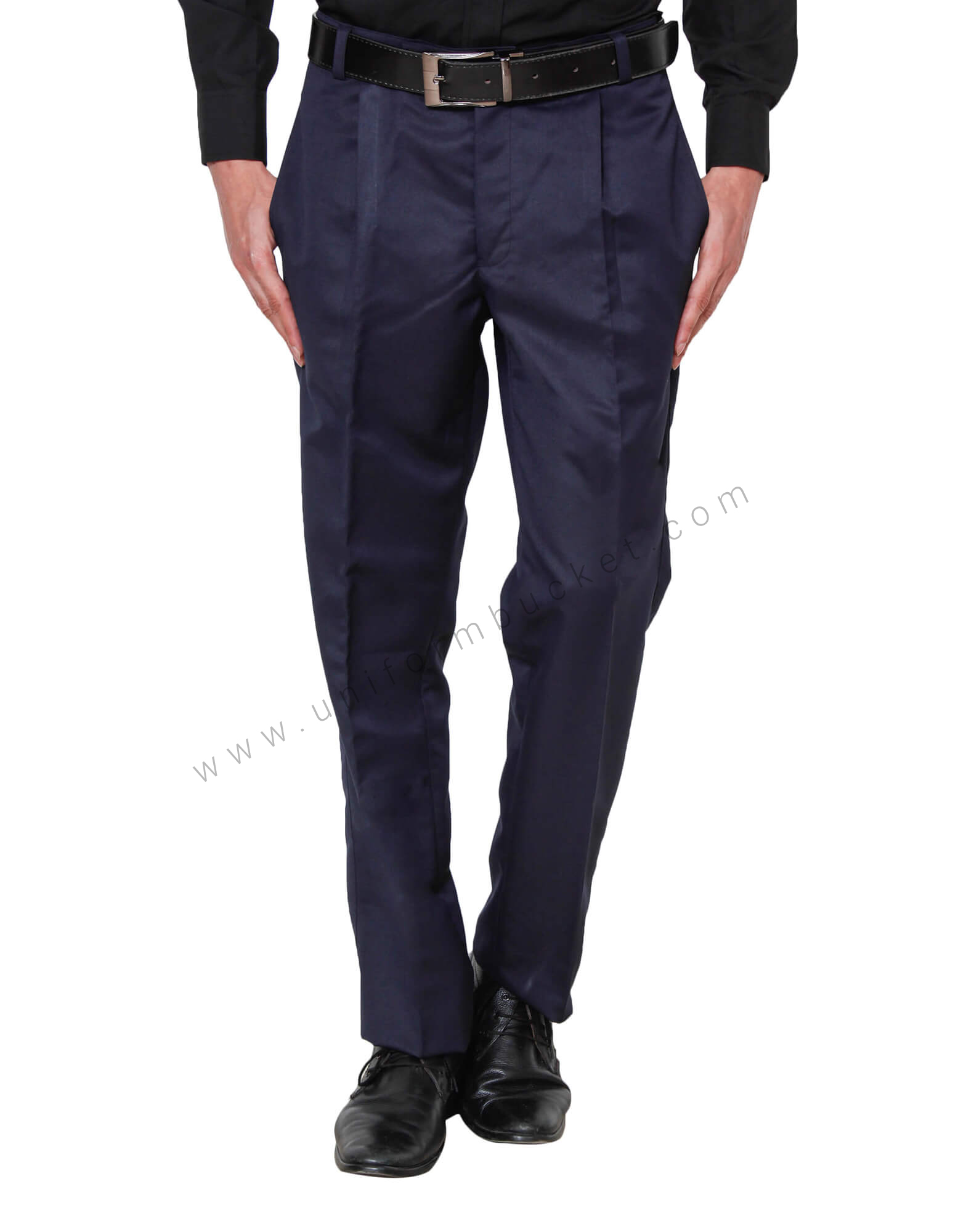 Navy Blue Formal Trouser For Men thumbnail 2