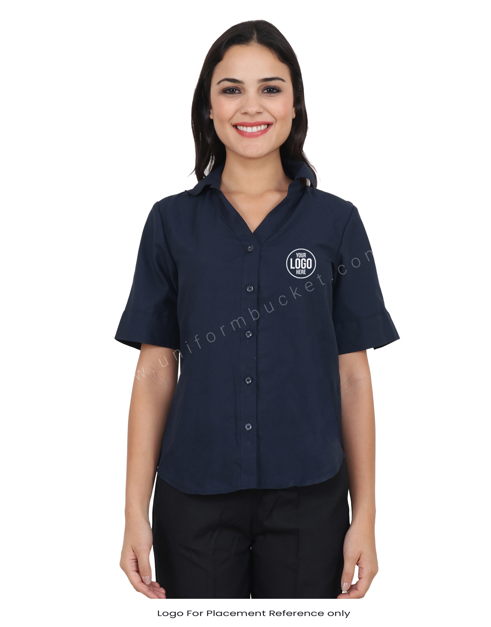Navy Blue Half Sleeve Uniform Shirt thumbnail 4