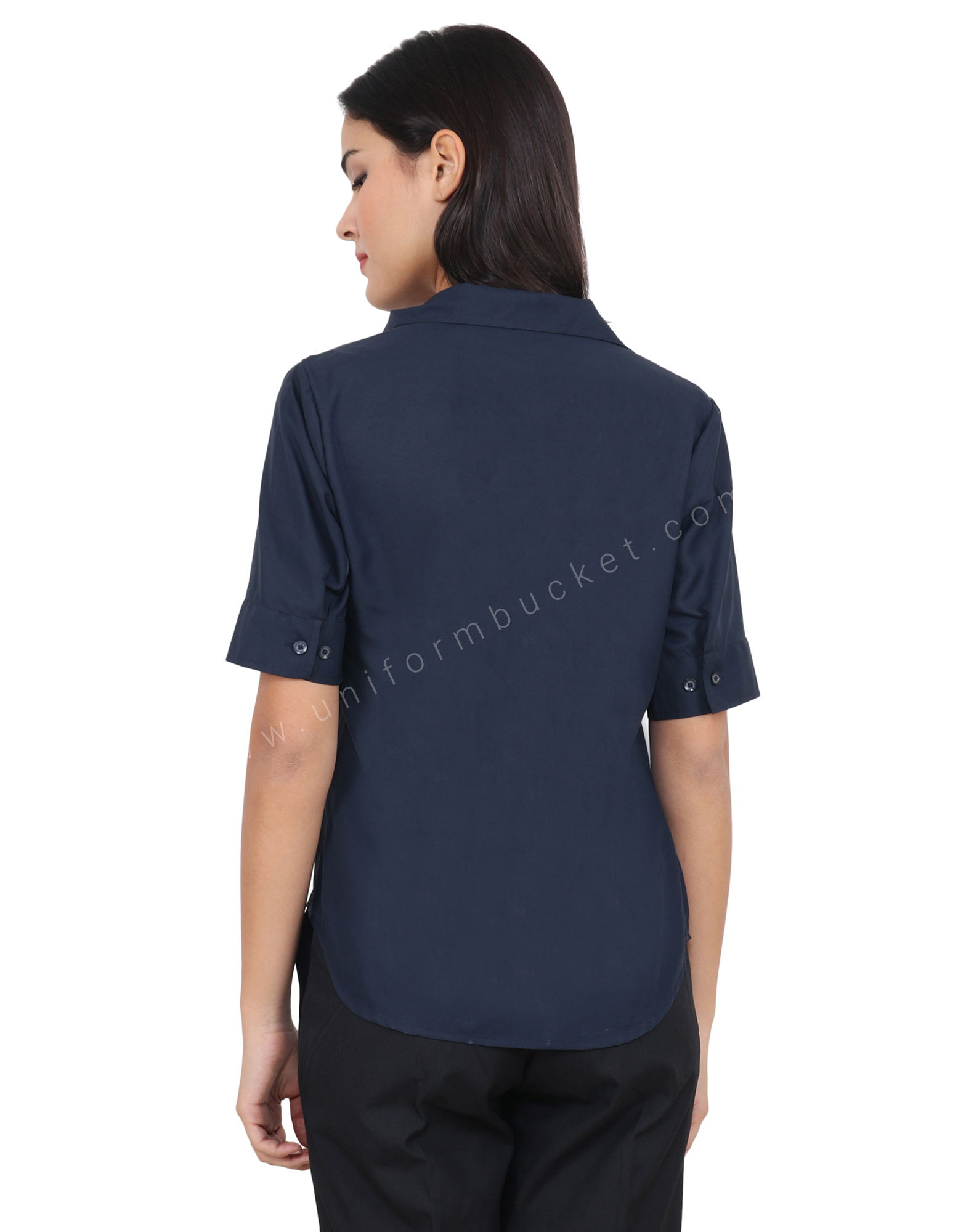 Navy Blue Half Sleeve Uniform Shirt thumbnail 2