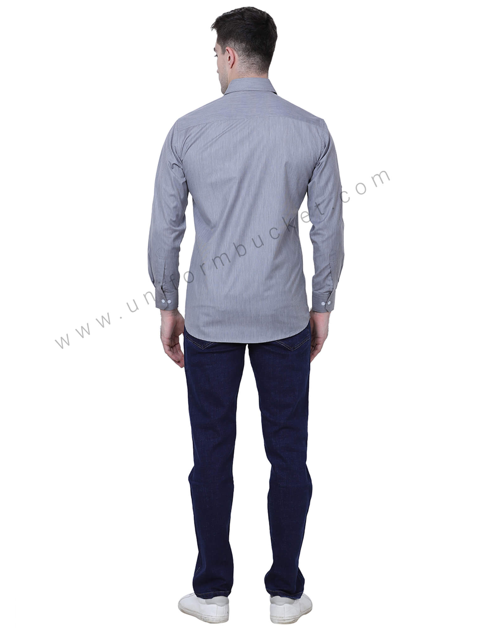 Navy Blue Plain Denim thumbnail 4