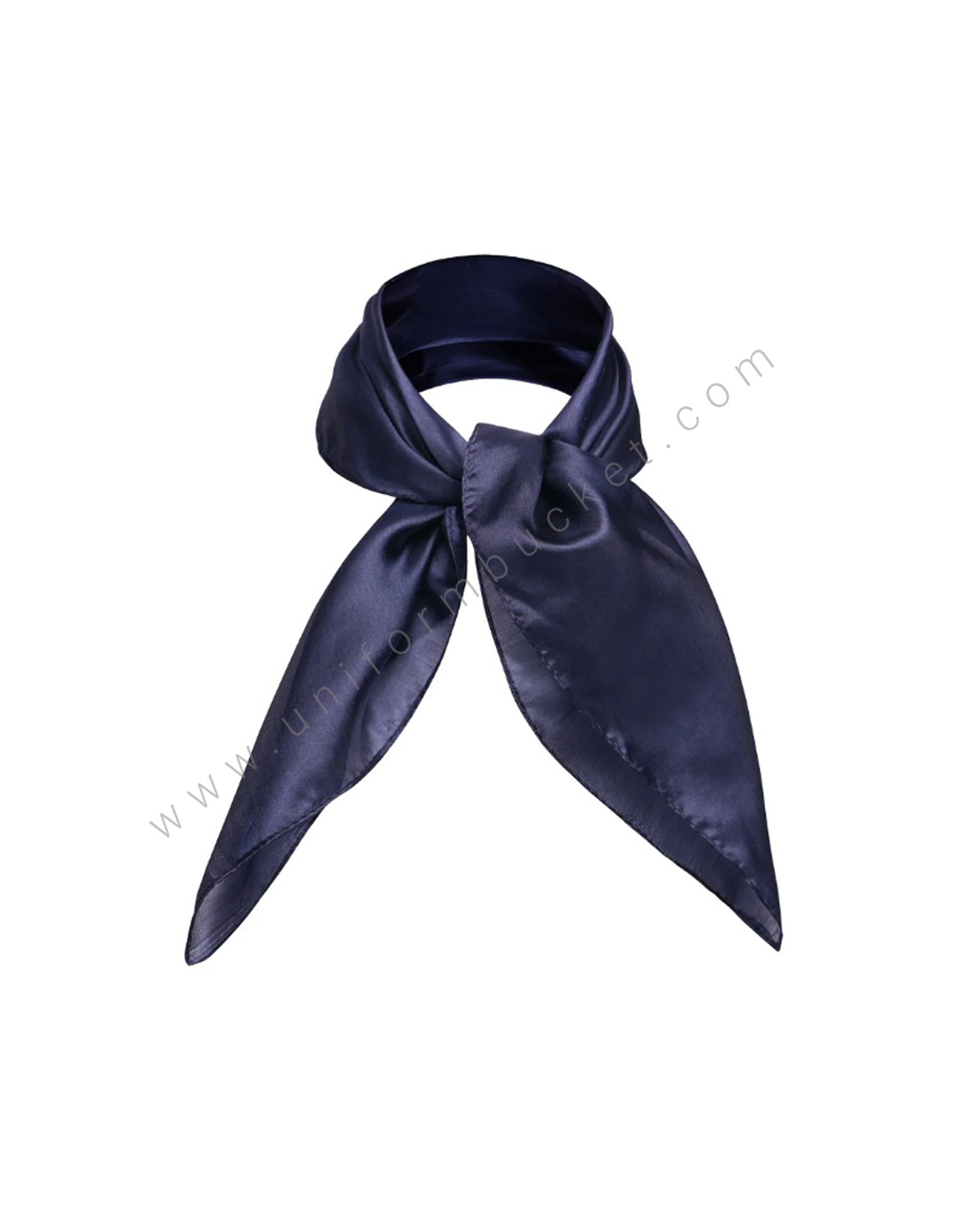 Navy Blue Square Neck Scarf view 1