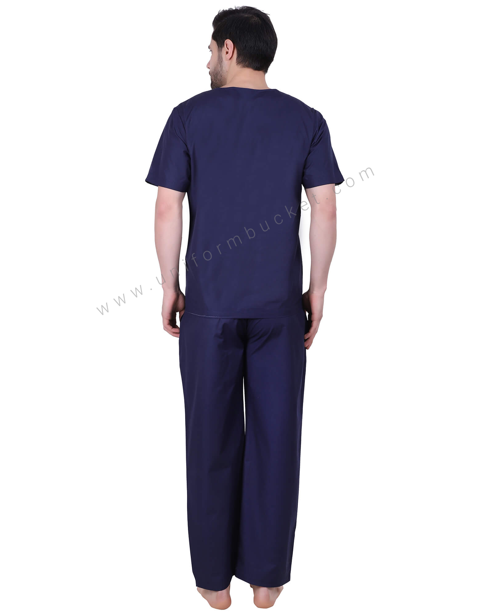 Indigo Blue V Neck Tunic thumbnail 3