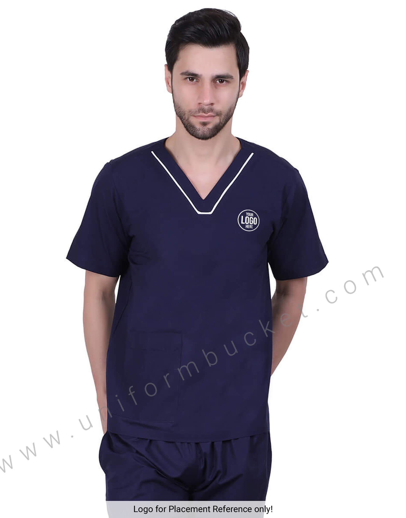 Indigo Blue V Neck Tunic thumbnail 4