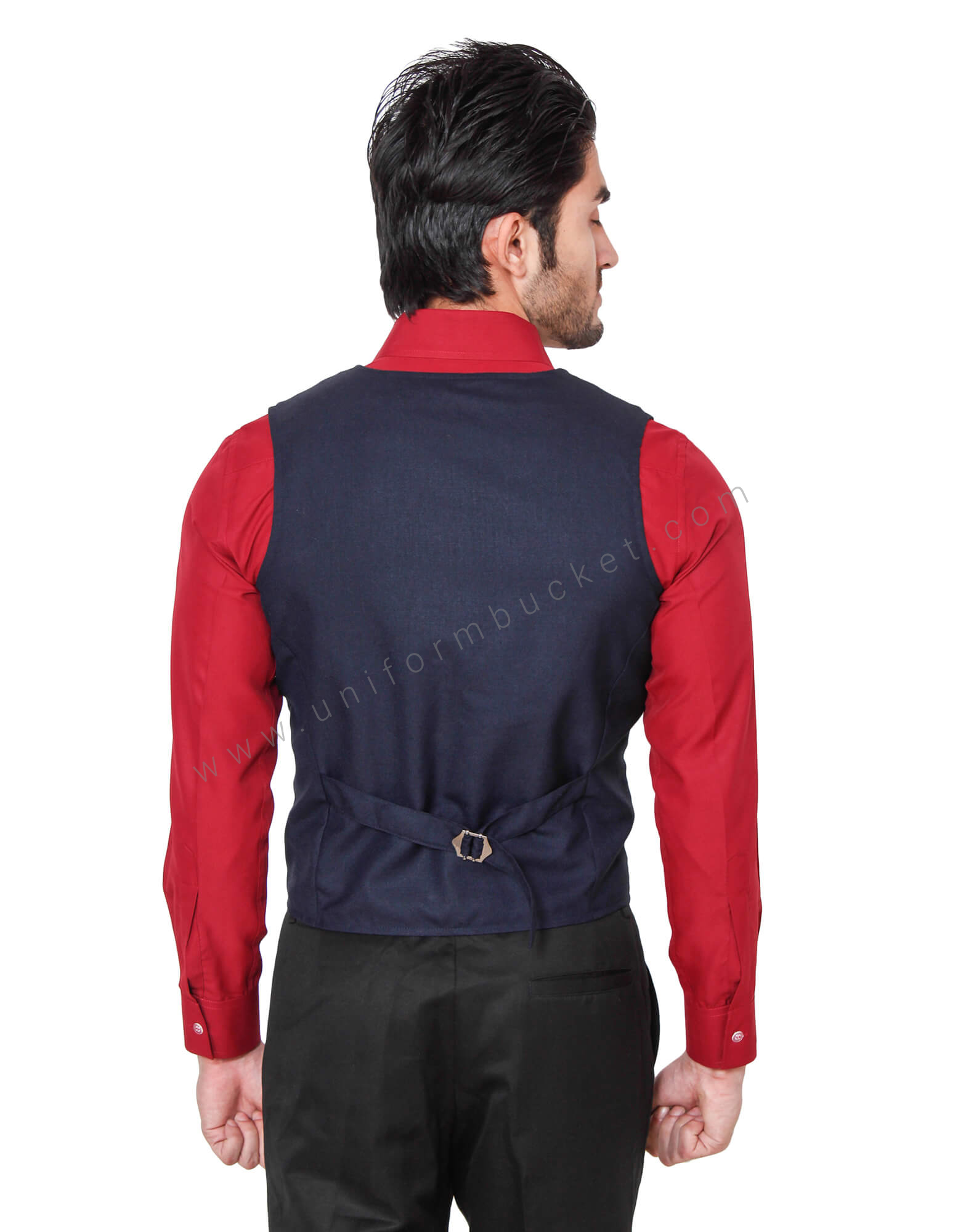 Navy Blue Vest With Adjuster at Back thumbnail 2