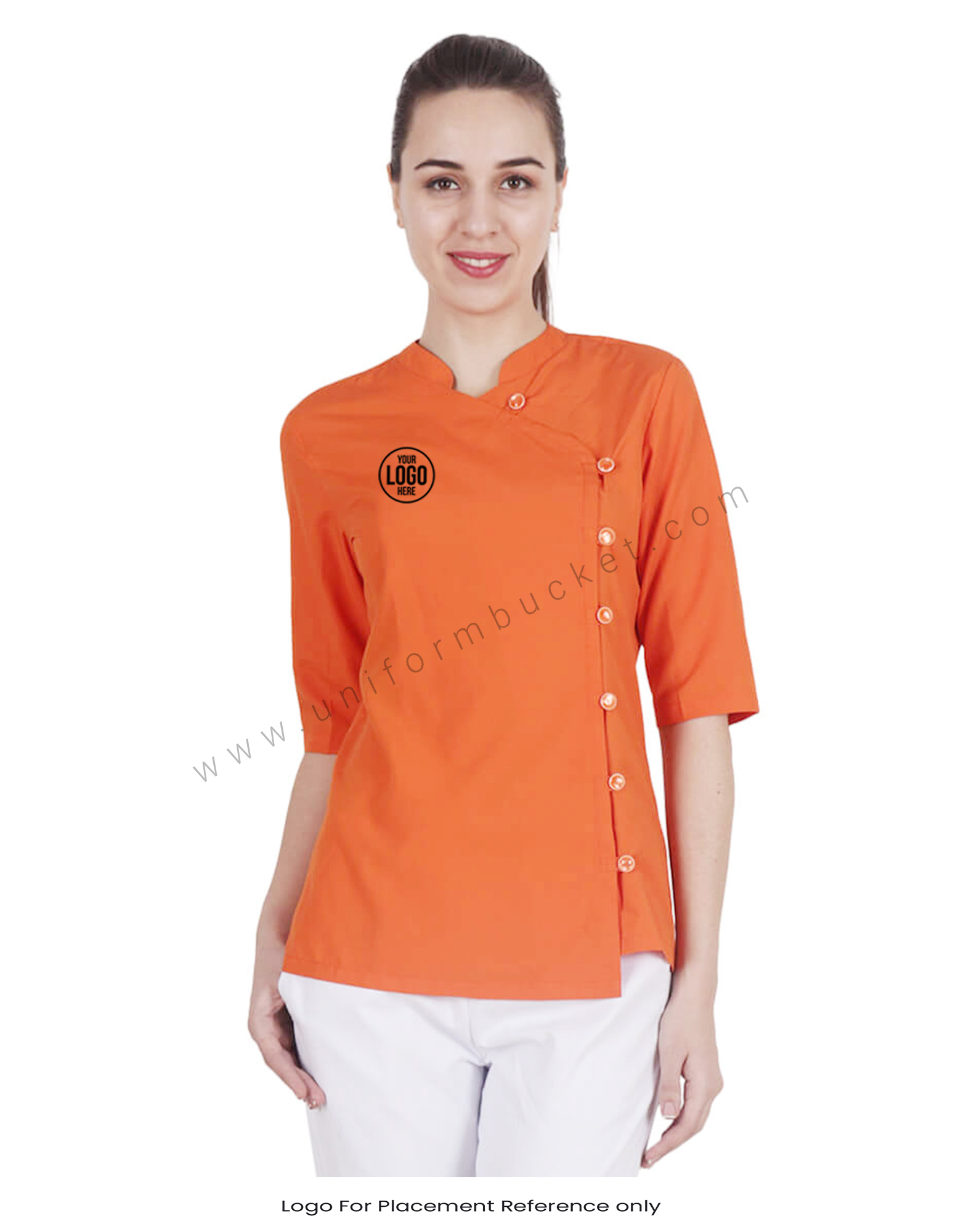 Orange Single Breasted Top thumbnail 4