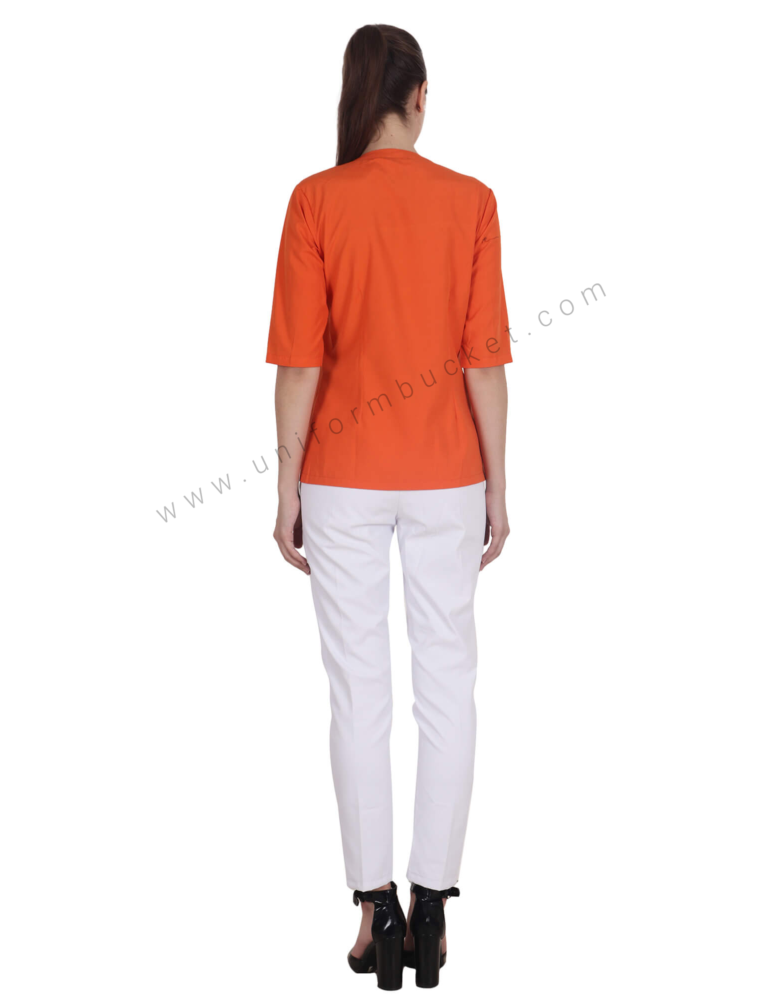 Orange Single Breasted Top thumbnail 3