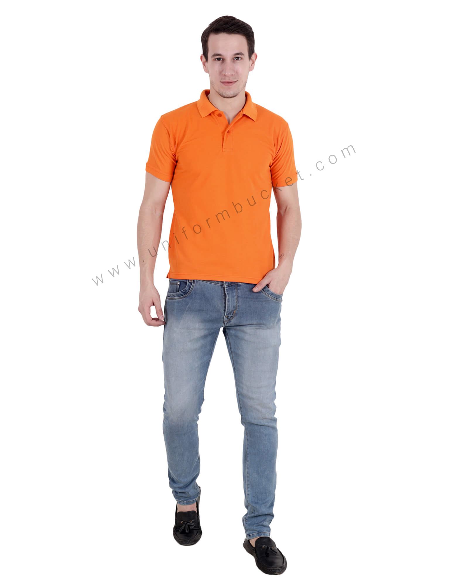 Orange Uniform Polo T- Shirt thumbnail 4