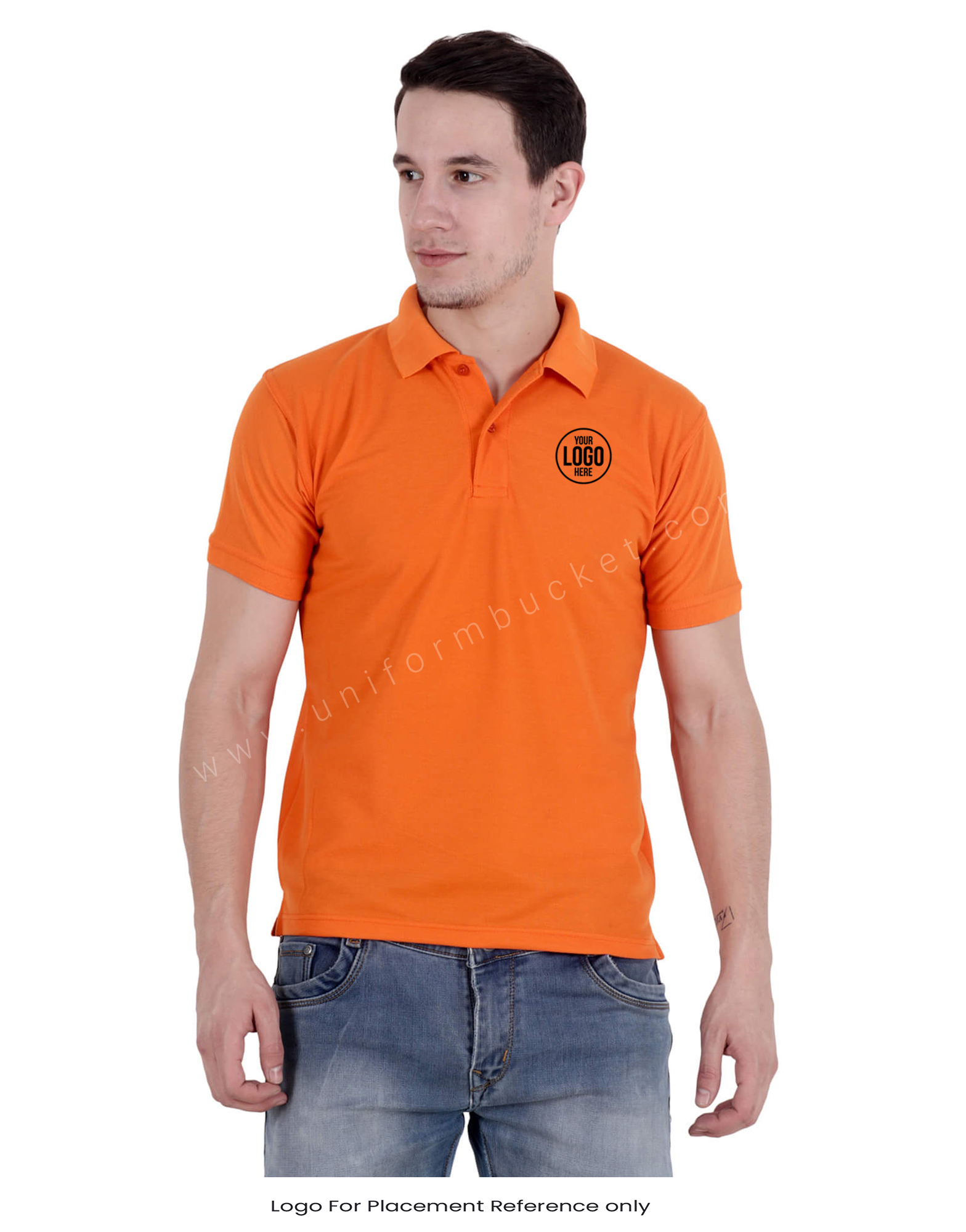 Orange Uniform Polo T- Shirt thumbnail 5