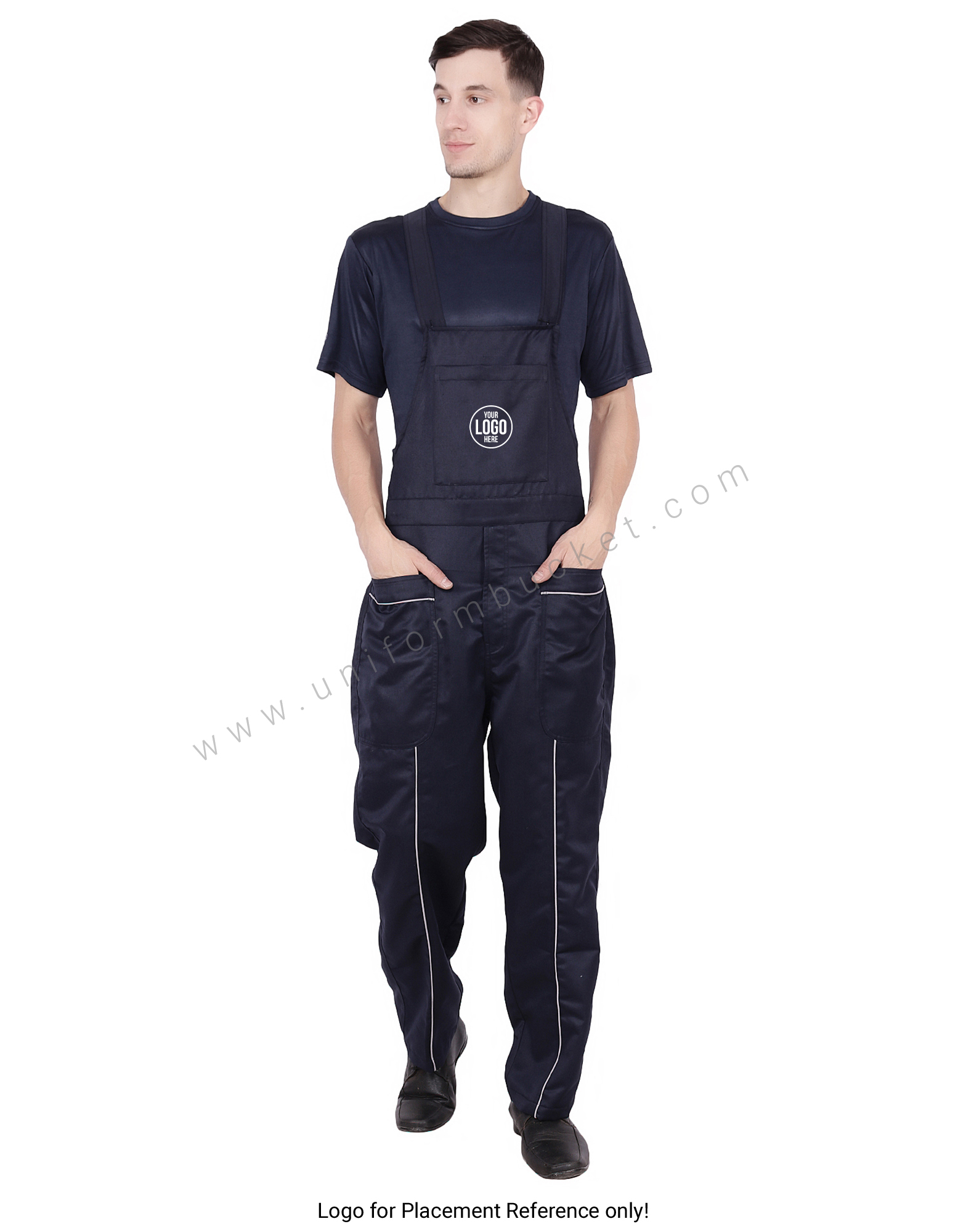 Oxford Blue Bib Dungaree view 1