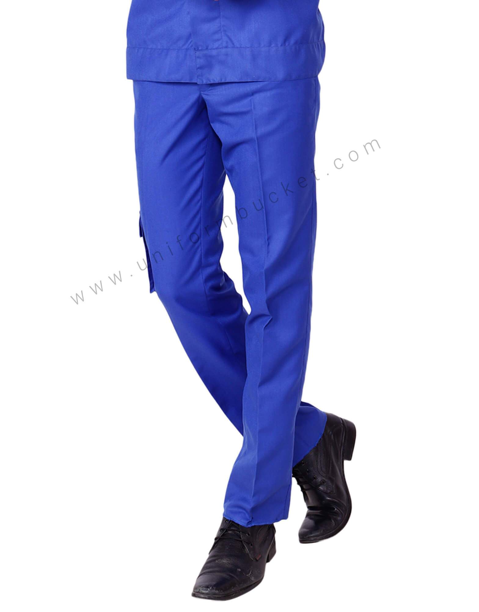 Plain Blue Trouser With One Side Pocket view 1