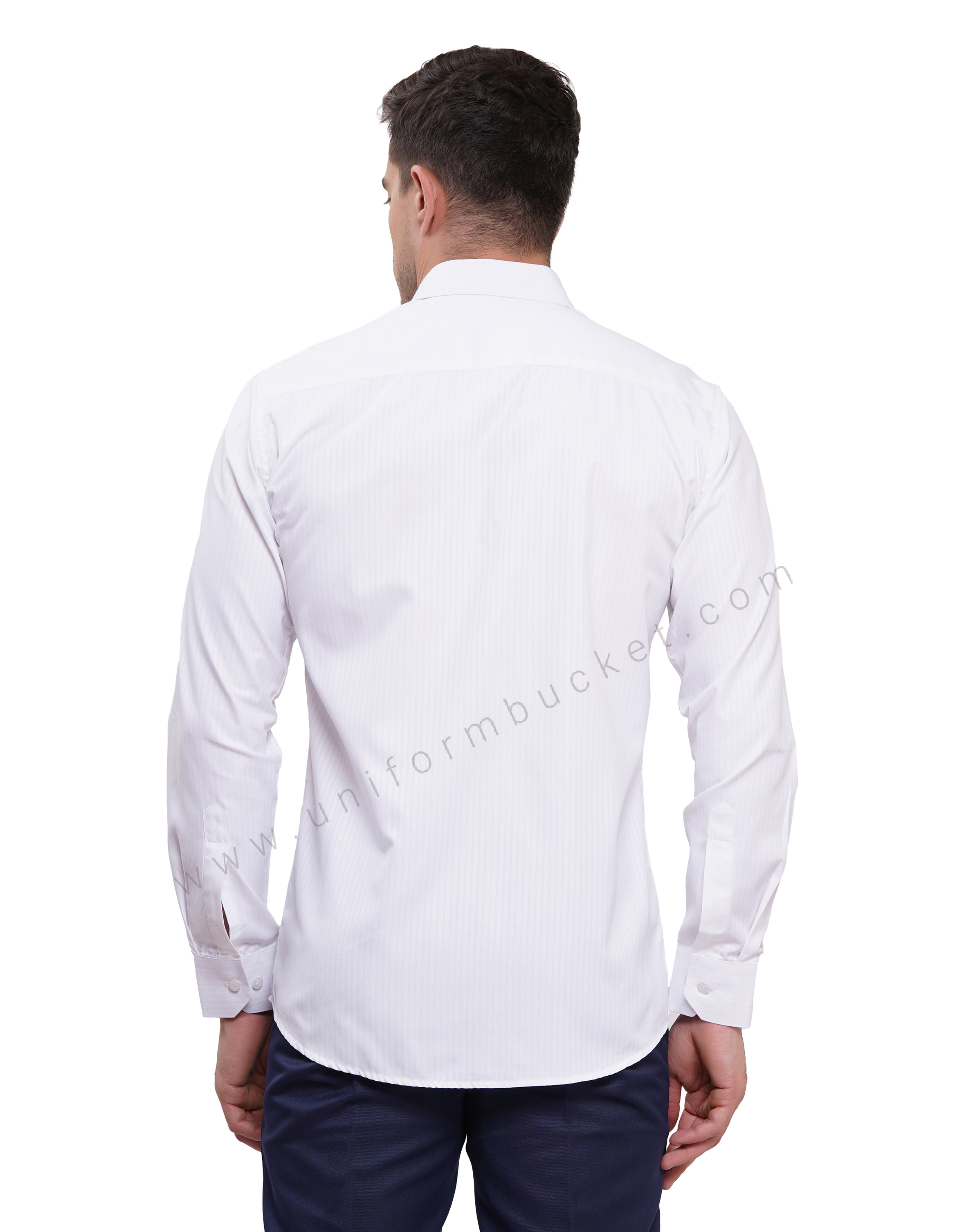 premium white shirt with full sleeve with pocket thumbnail 5