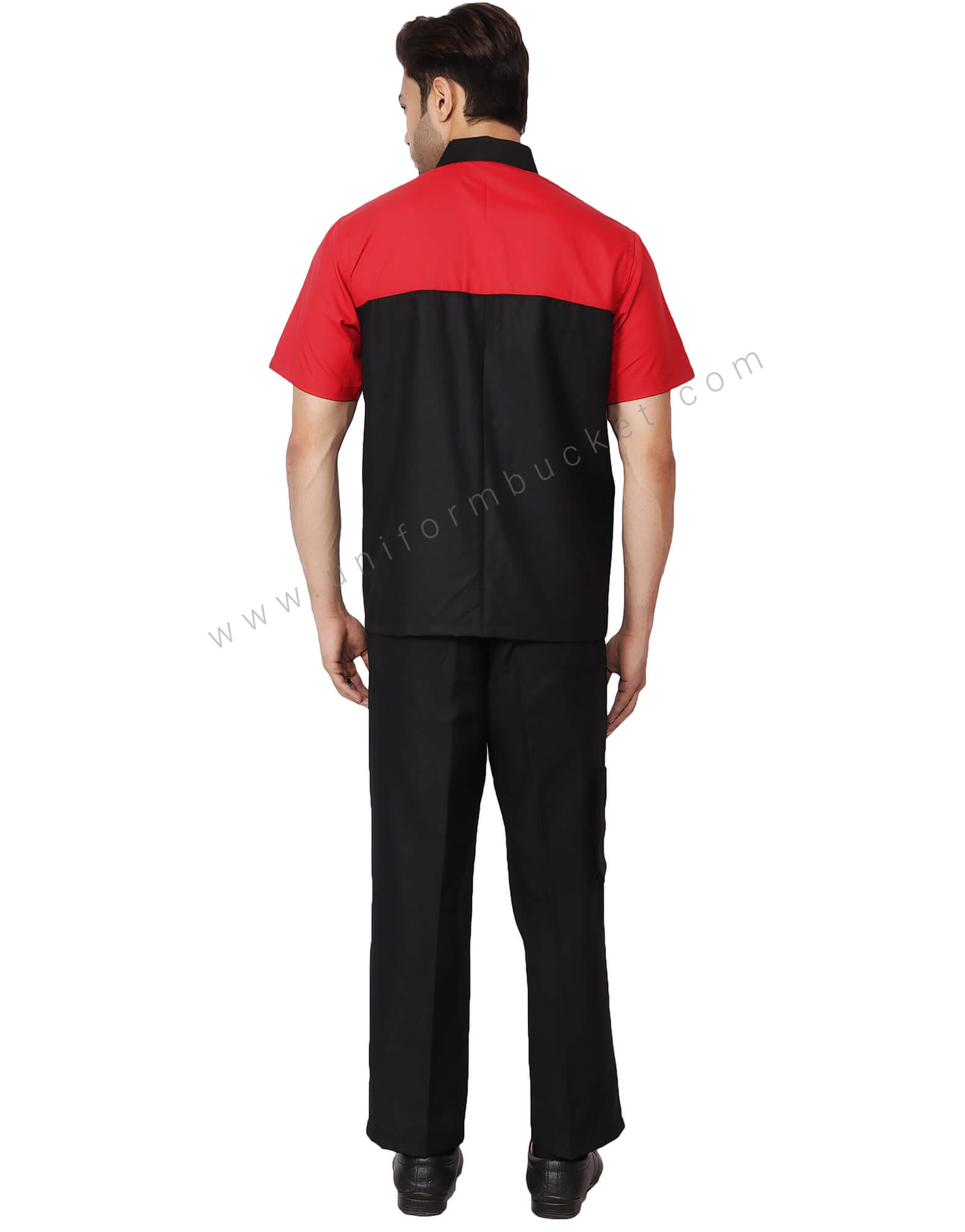 Red And Black Stylish Work Wear Shirt thumbnail 3