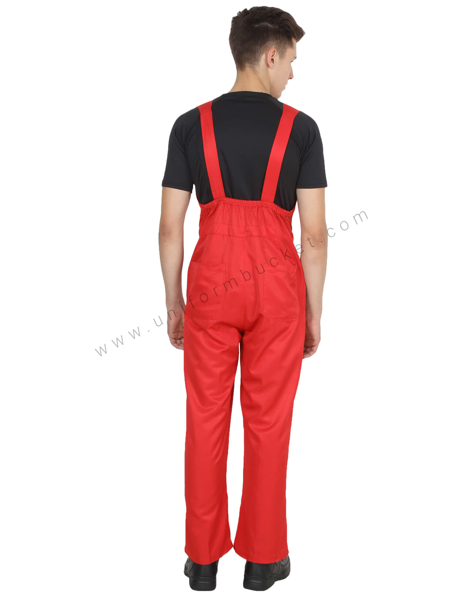 V-Neck Red Bib Overall thumbnail 3