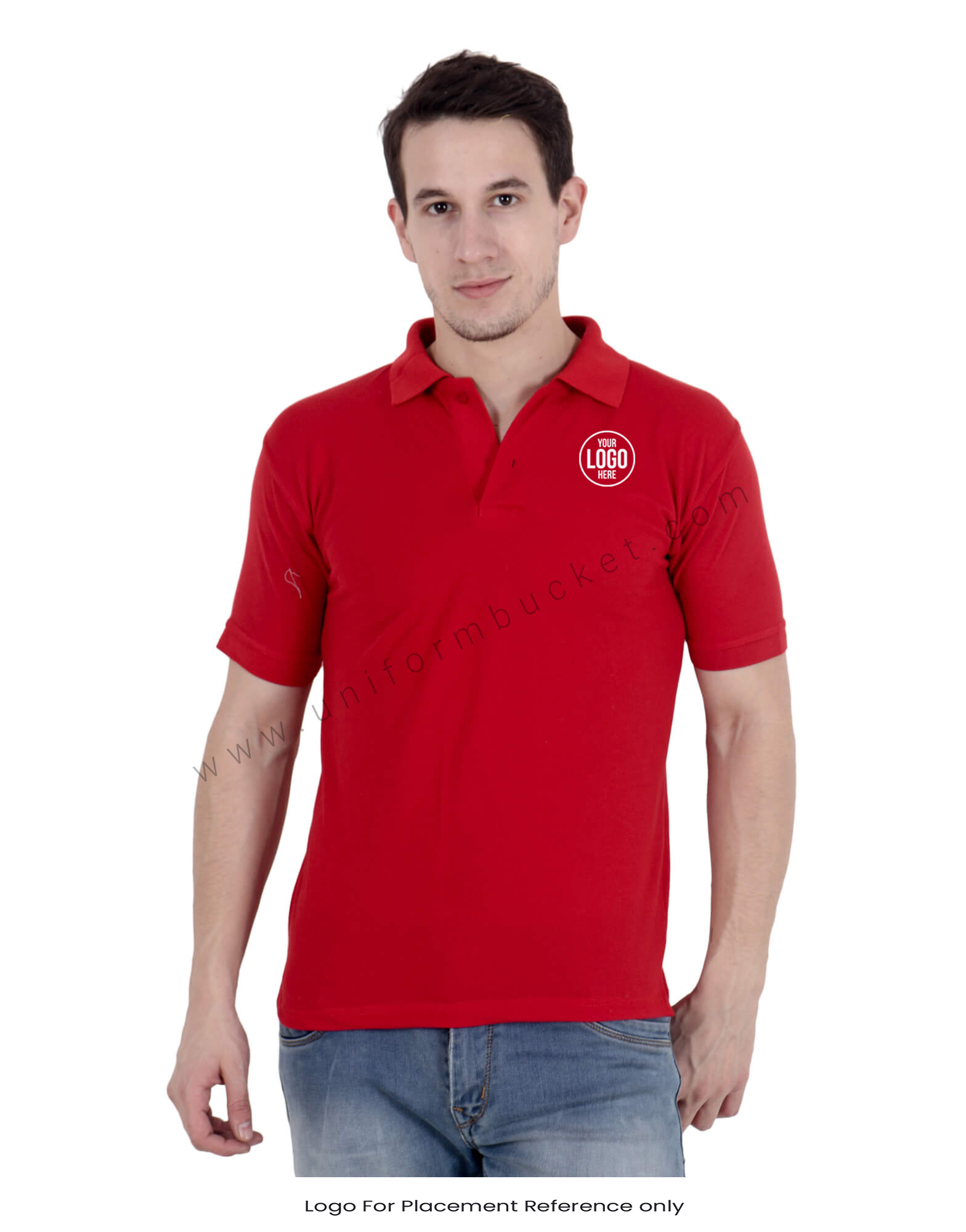 Red Uniform Polo T- Shirt thumbnail 4