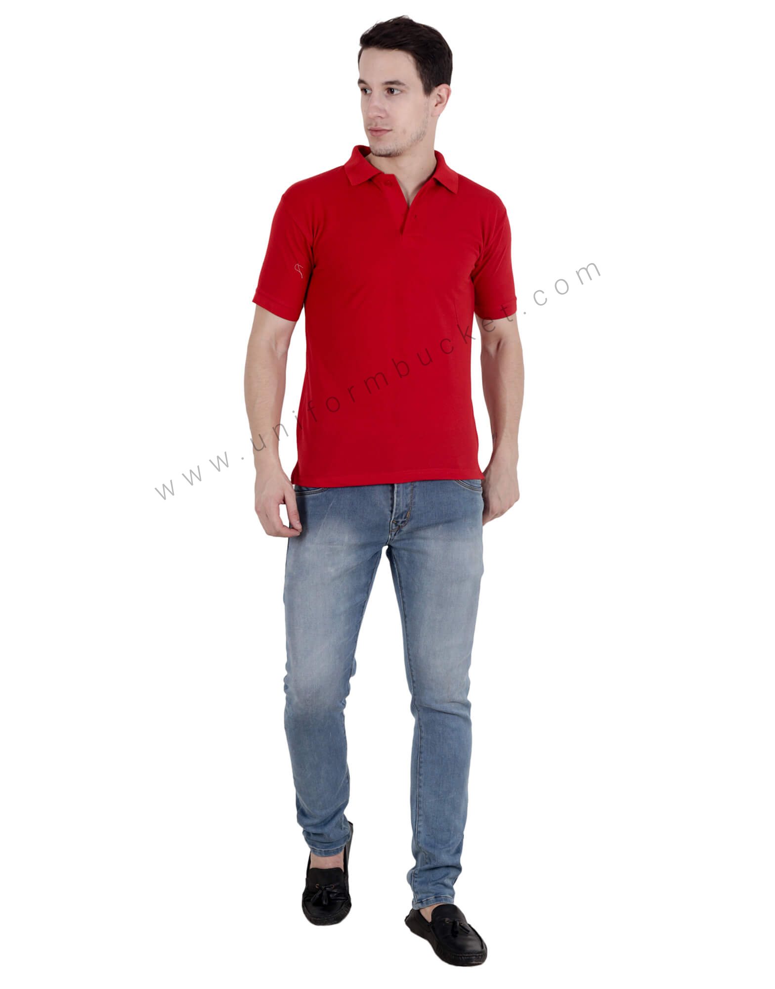 Red Uniform Polo T- Shirt thumbnail 3