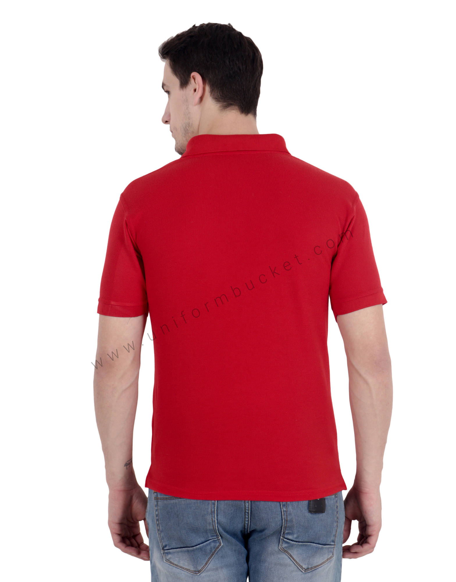 Red Uniform Polo T- Shirt thumbnail 2