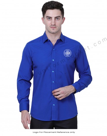 Royal Blue Formal Shirt view 1