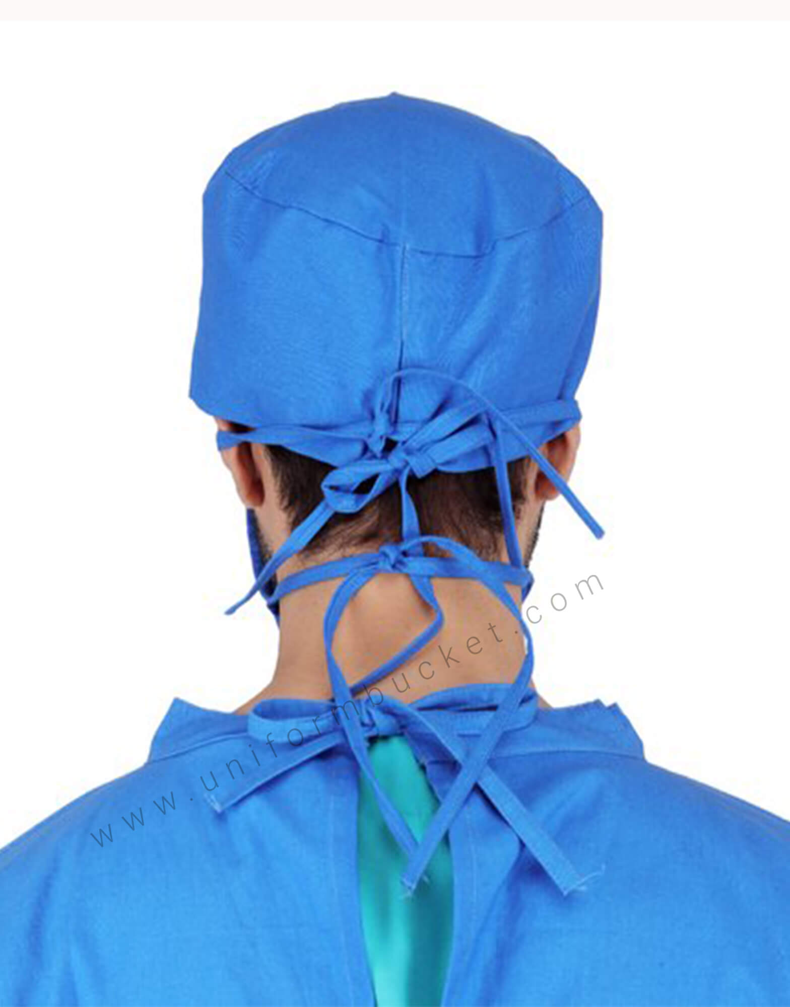 Royal Blue Surgical Mask And Bandana Cap Set thumbnail 2