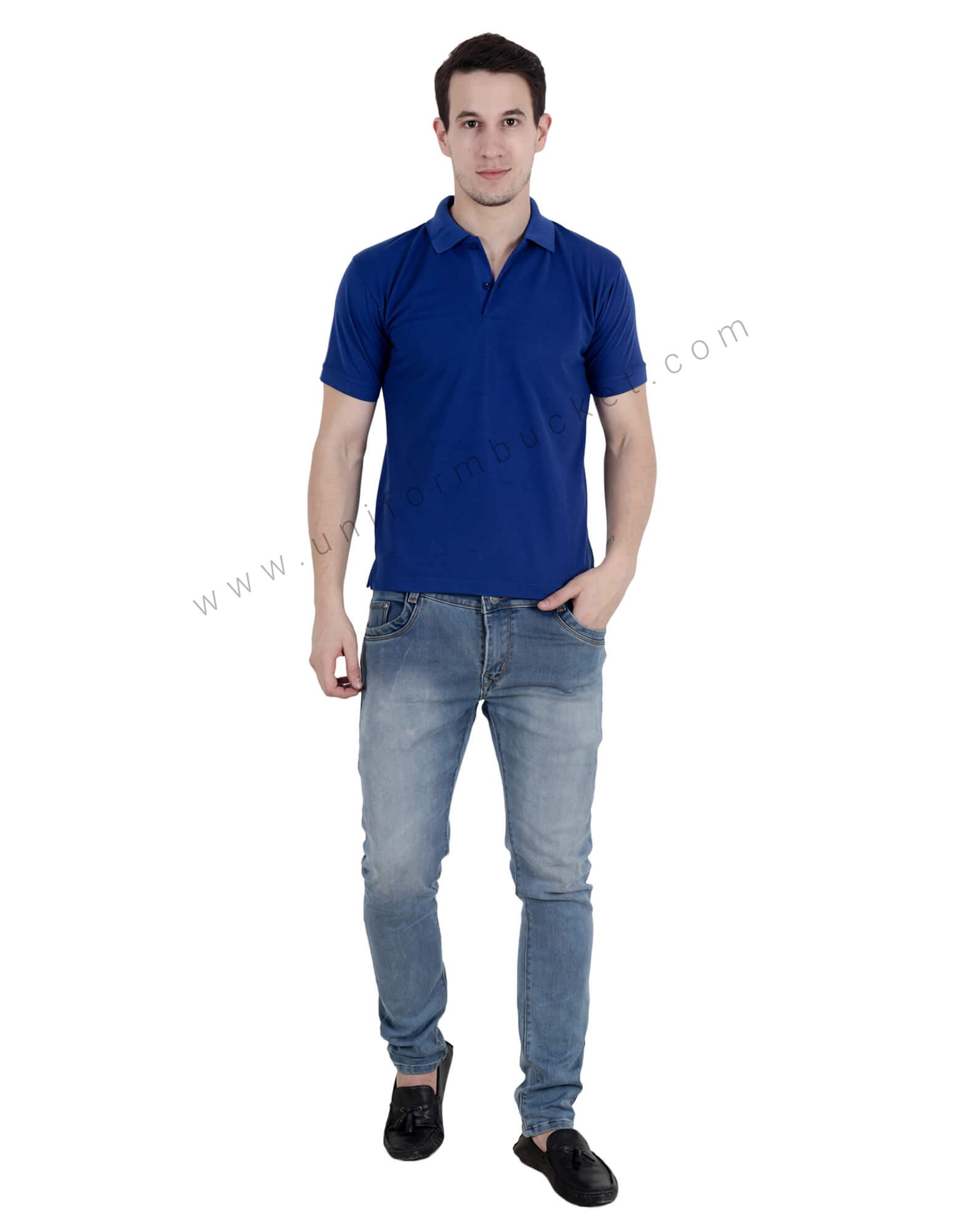 Royal Blue Uniform Polo T- Shirt thumbnail 3