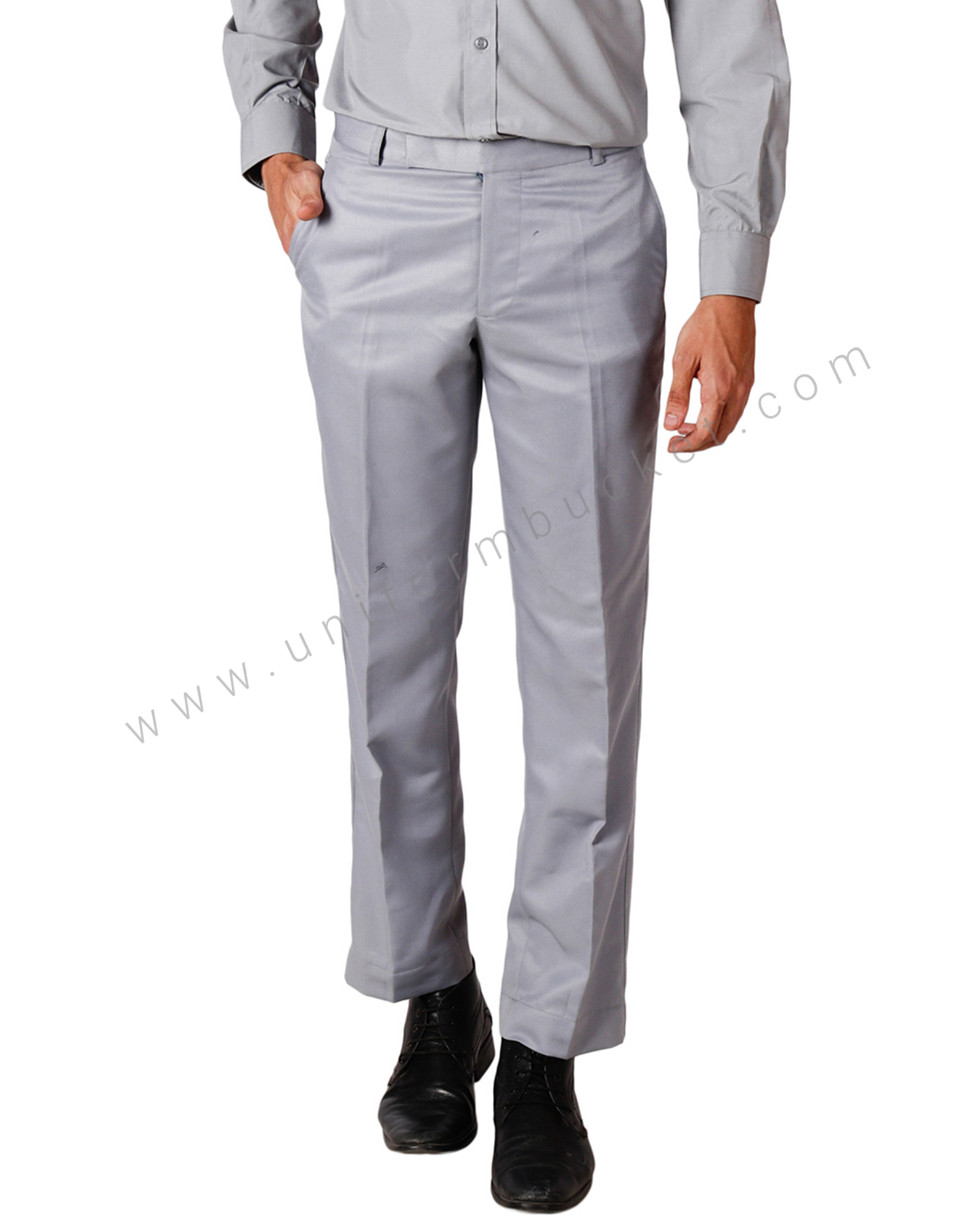 Seal Grey Formal Trousers view 1