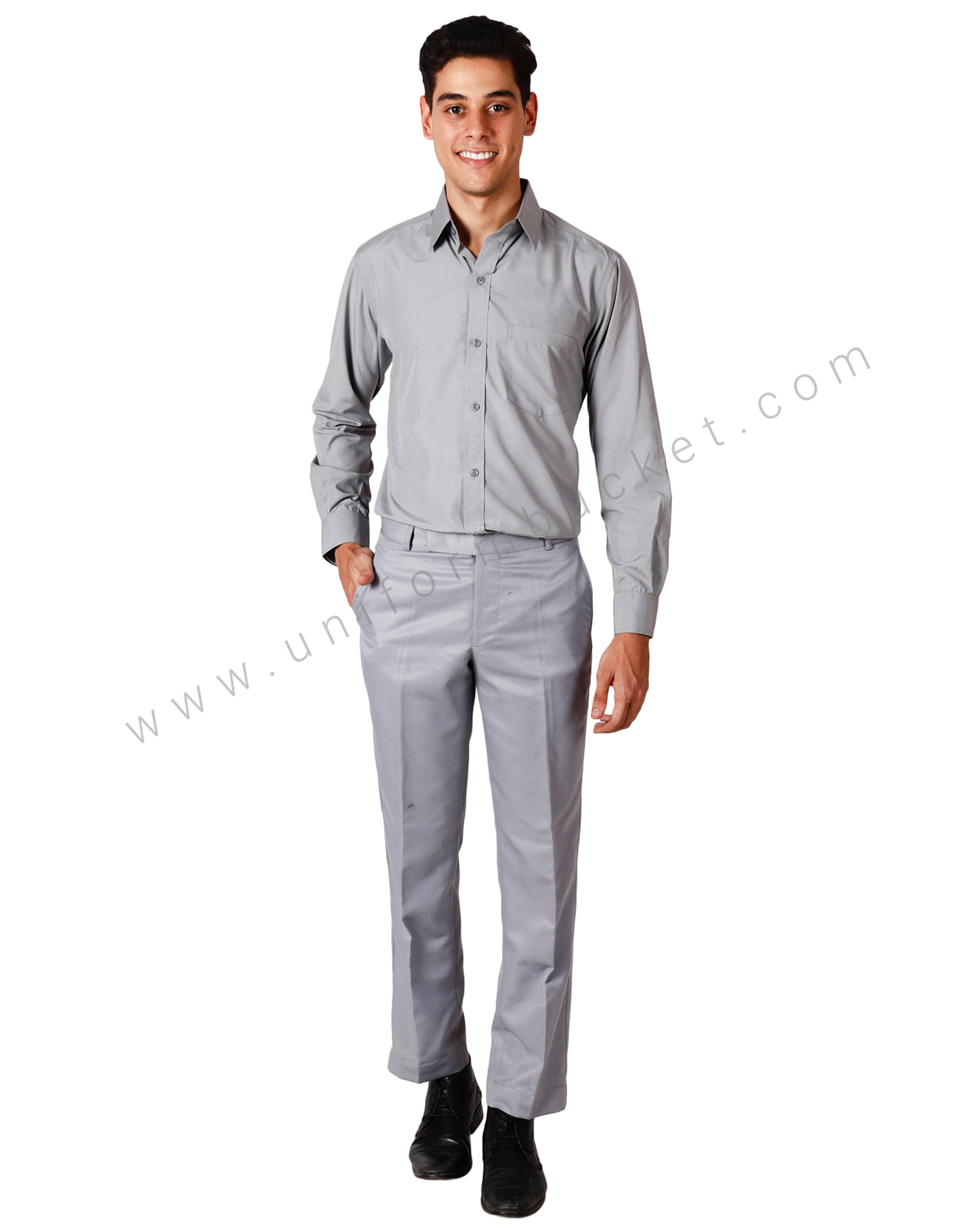 Seal Grey Formal Trousers thumbnail 2