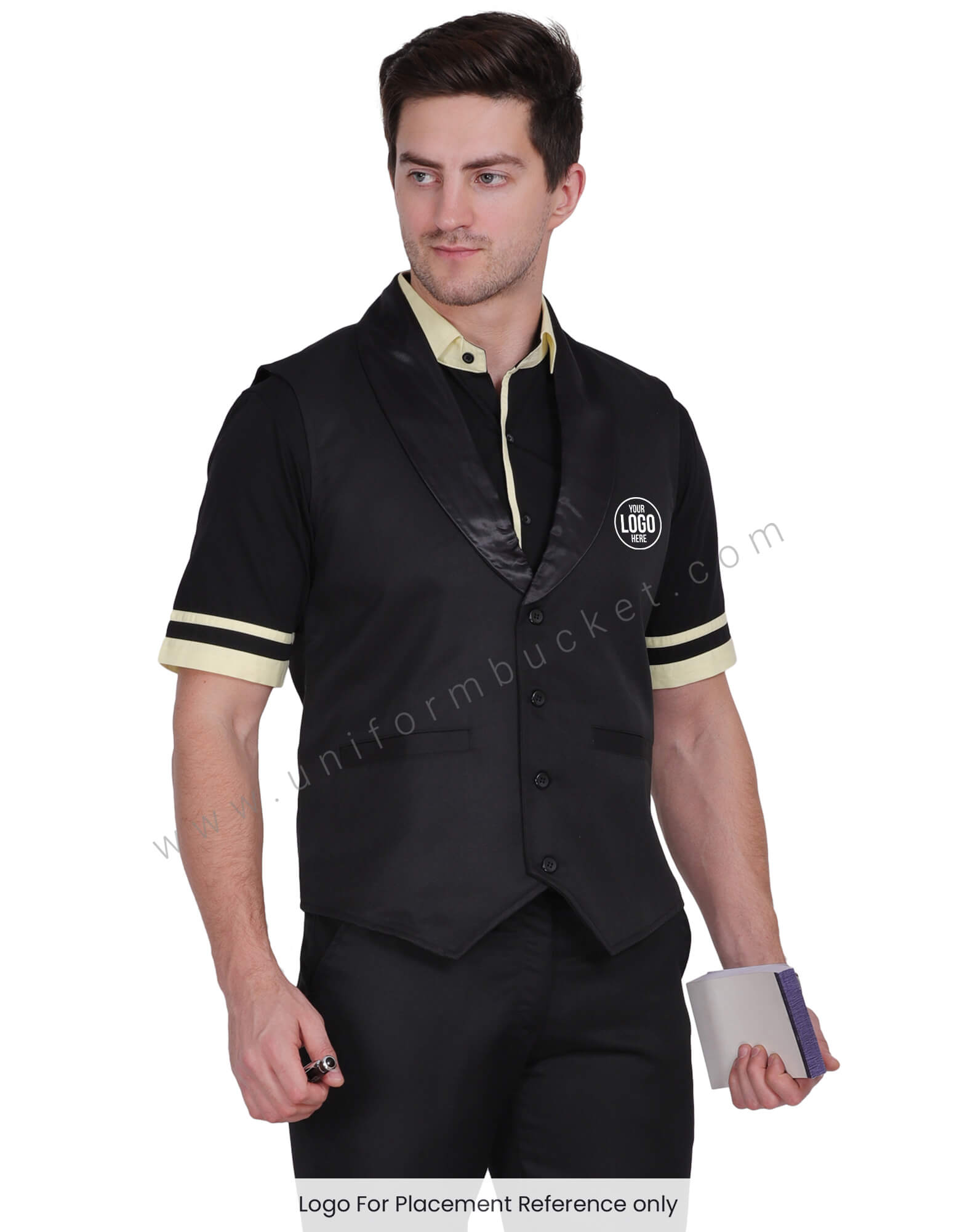 Shawl Collar men Vest Coat view 1