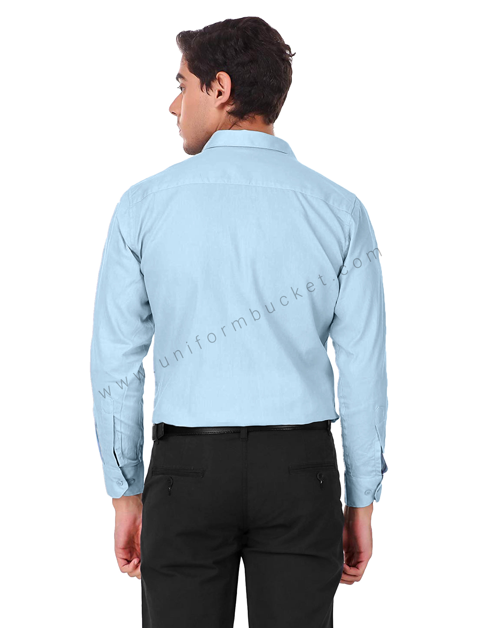 Sky Blue Formal Shirt For Men thumbnail 3