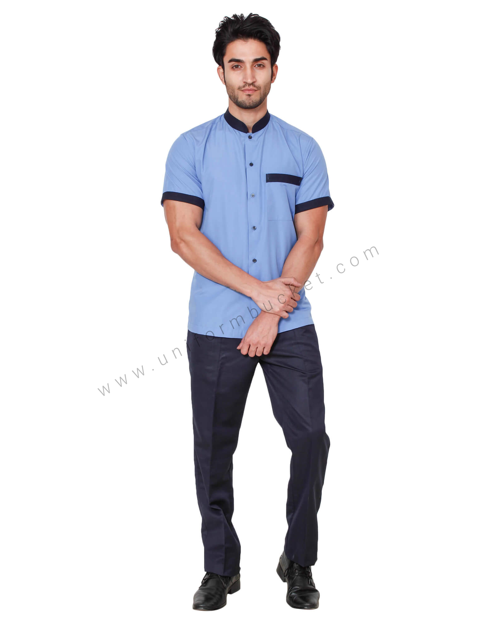 Iceberg Blue With Navy Blue Trimmings thumbnail 3